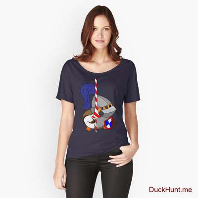 Armored Duck Navy Relaxed Fit T-Shirt (Front printed) image