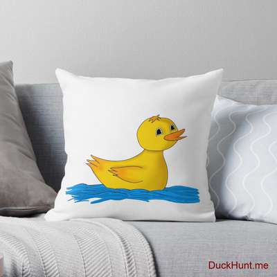 Plastic Duck Throw Pillow image