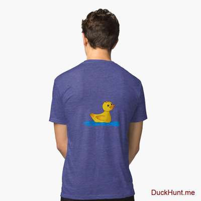 Plastic Duck Royal Tri-blend T-Shirt (Back printed) image