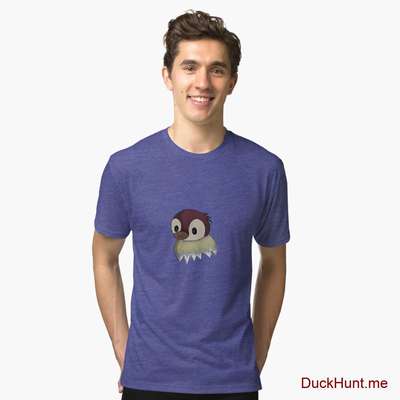 Ghost Duck (fogless) Royal Tri-blend T-Shirt (Front printed) image
