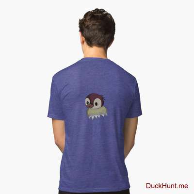 Ghost Duck (fogless) Royal Tri-blend T-Shirt (Back printed) image
