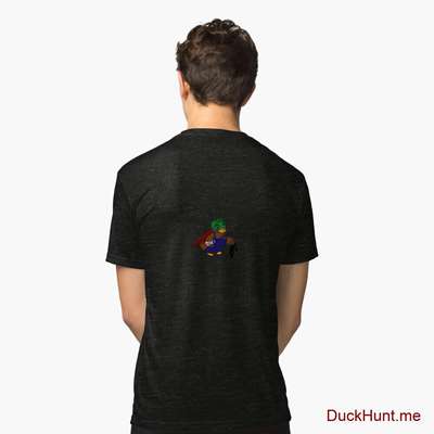 Dead DuckHunt Boss (smokeless) Black Tri-blend T-Shirt (Back printed) image