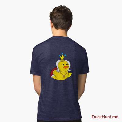 Royal Duck Navy Tri-blend T-Shirt (Back printed) image