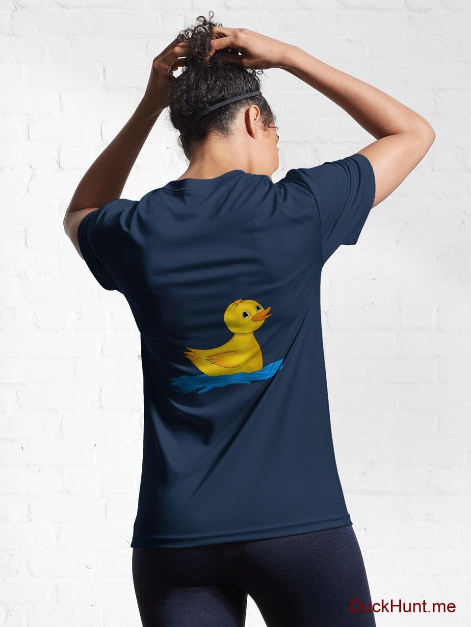 Plastic Duck Navy Active T-Shirt (Back printed) alternative image 5
