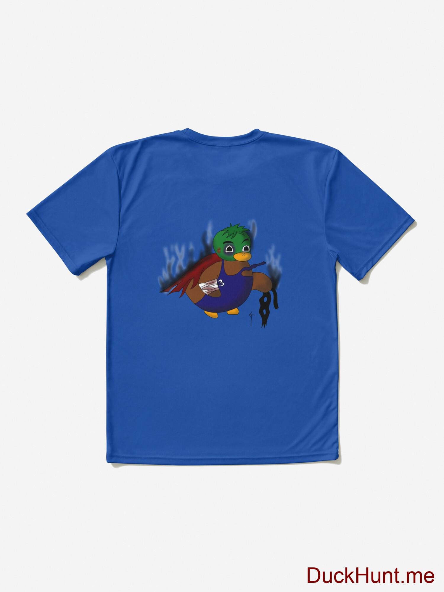 Dead Boss Duck (smoky) Royal Blue Active T-Shirt (Back printed) alternative image 1