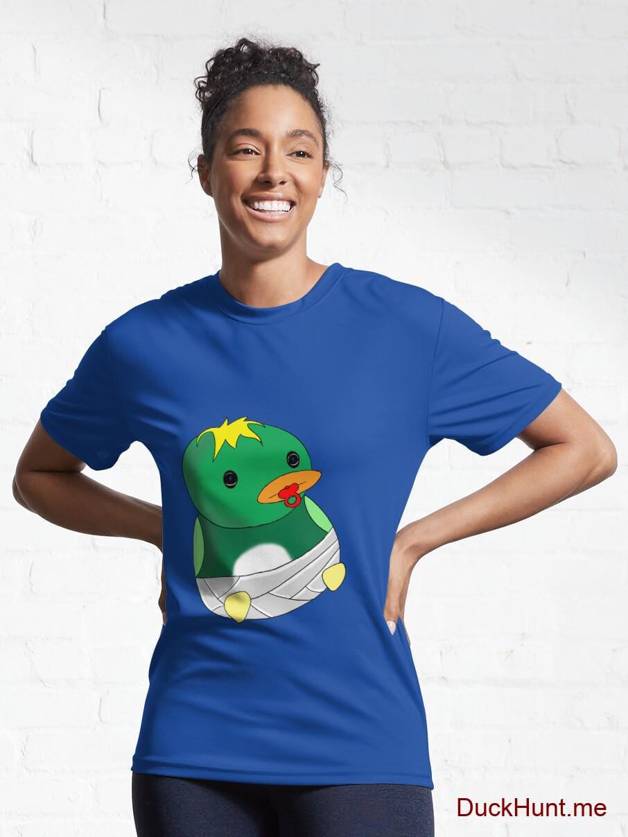 Baby duck Royal Blue Active T-Shirt (Front printed) alternative image 5