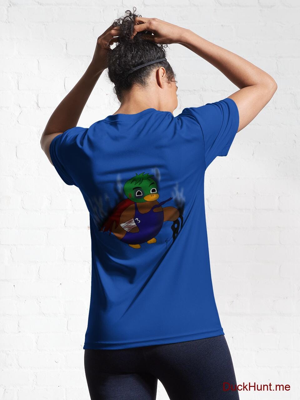 Dead Boss Duck (smoky) Royal Blue Active T-Shirt (Back printed) alternative image 5