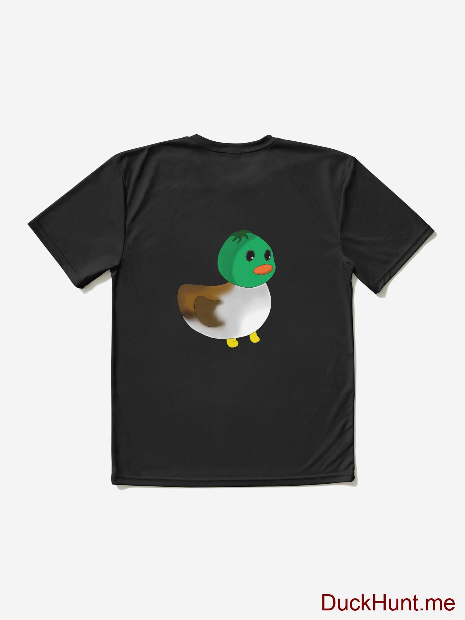 Normal Duck Black Active T-Shirt (Back printed) alternative image 1