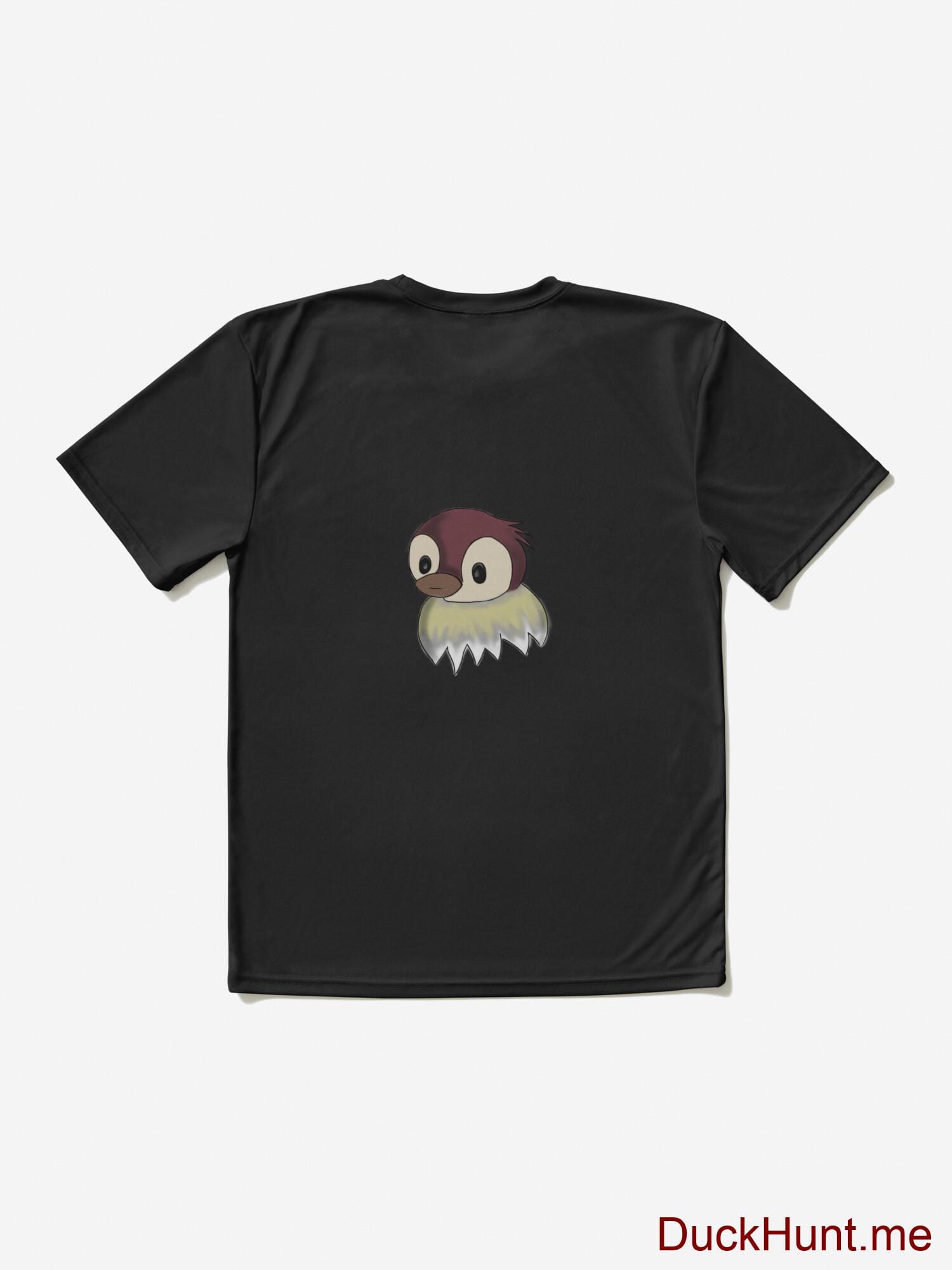 Ghost Duck (fogless) Black Active T-Shirt (Back printed) alternative image 1