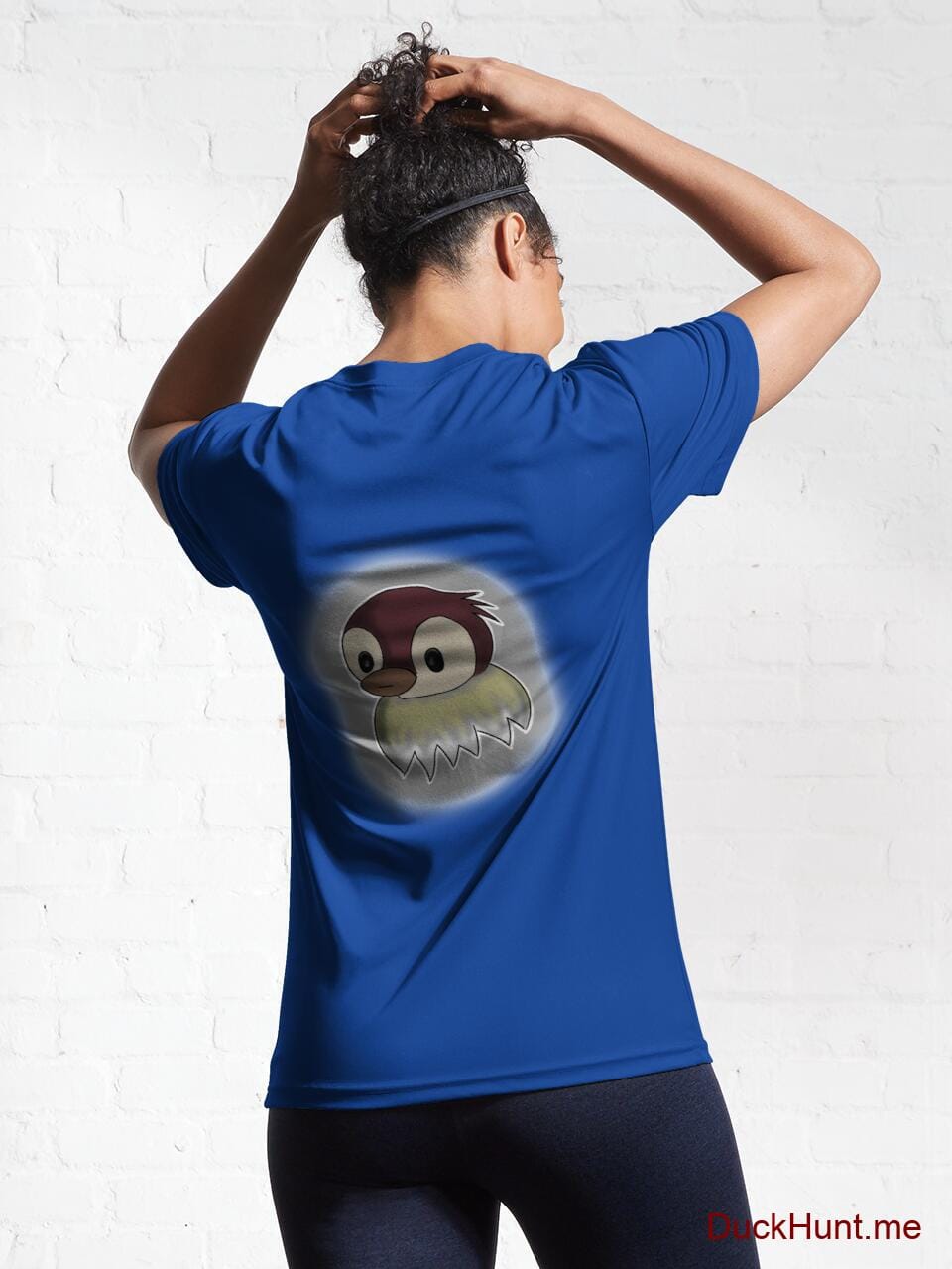 Ghost Duck (foggy) Royal Blue Active T-Shirt (Back printed) alternative image 5