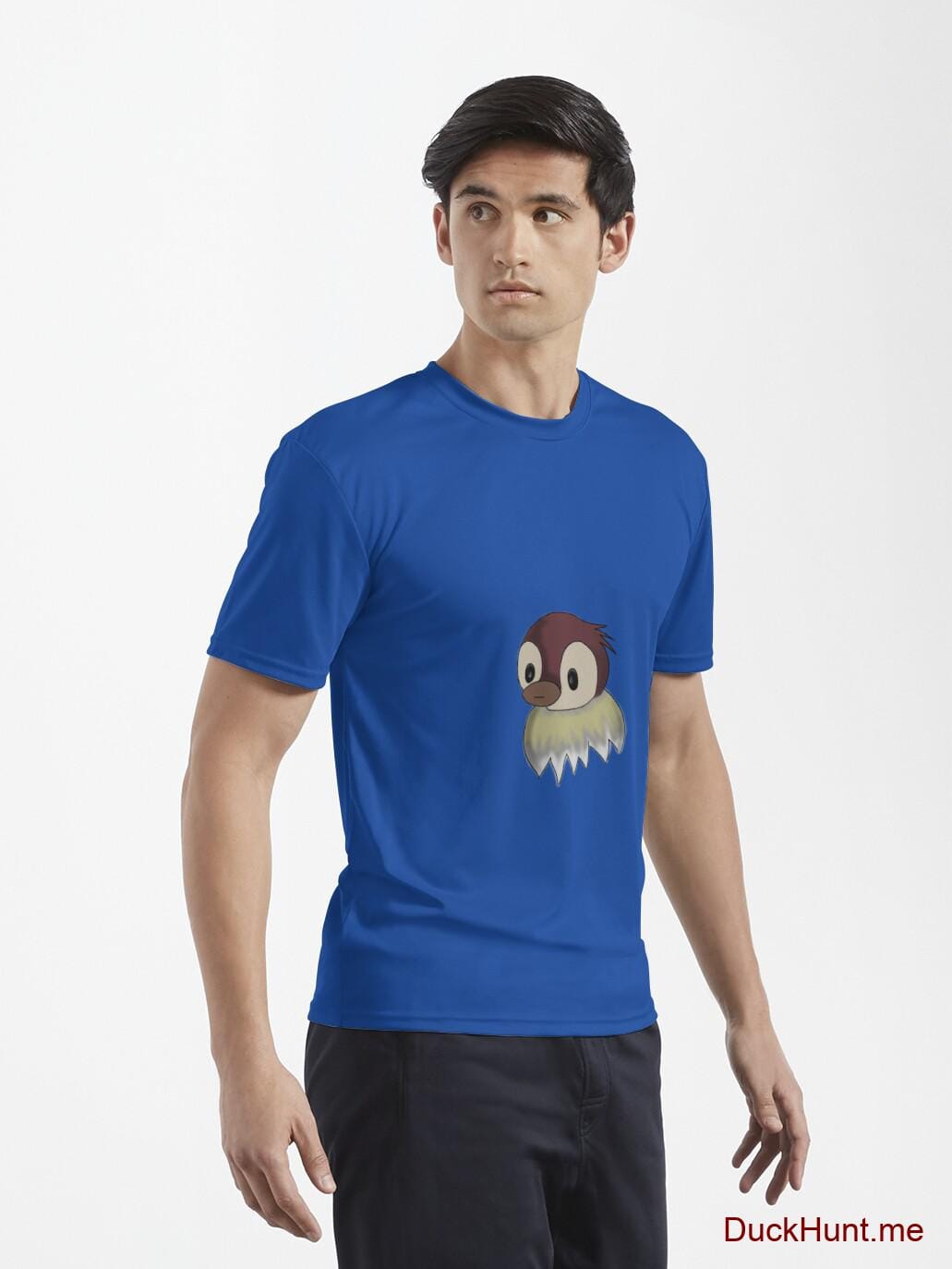 Ghost Duck (fogless) Royal Blue Active T-Shirt (Front printed) alternative image 6