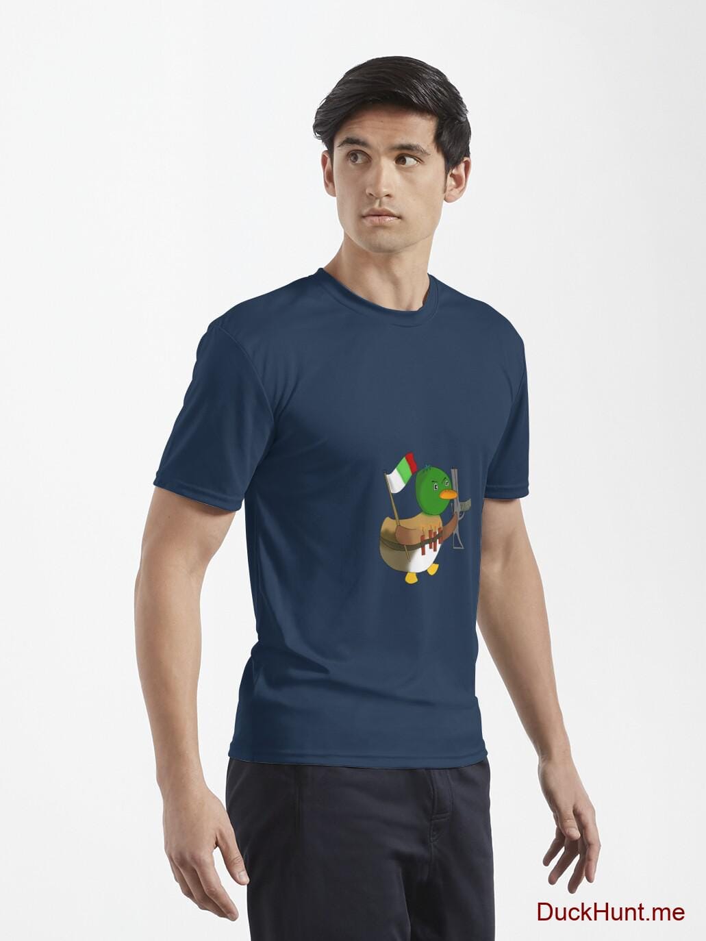 Kamikaze Duck Navy Active T-Shirt (Front printed) alternative image 6
