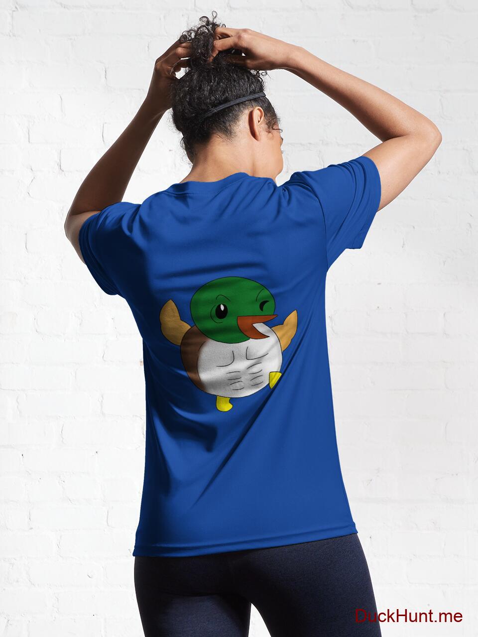 Super duck Royal Blue Active T-Shirt (Back printed) alternative image 5