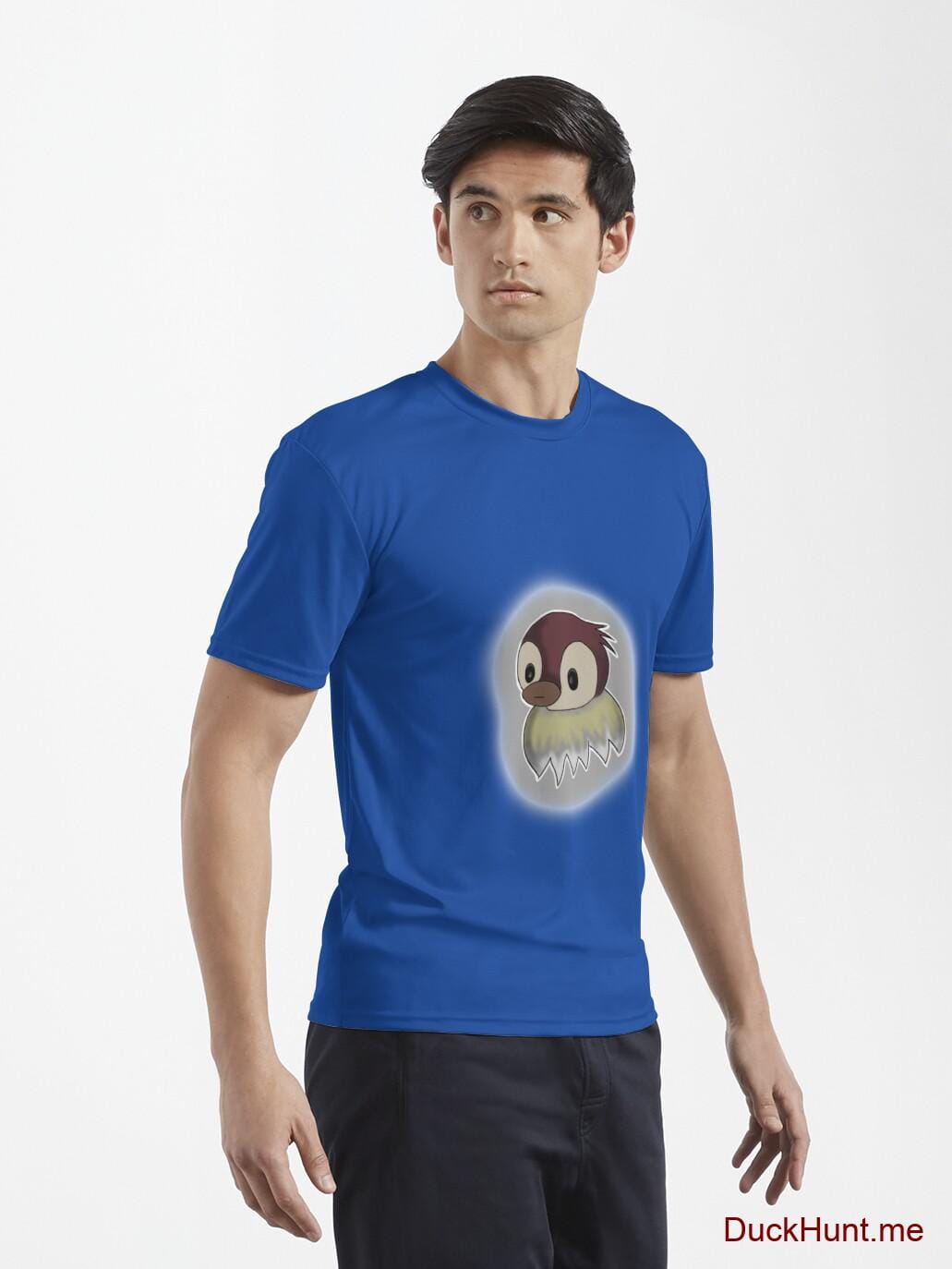 Ghost Duck (foggy) Royal Blue Active T-Shirt (Front printed) alternative image 6