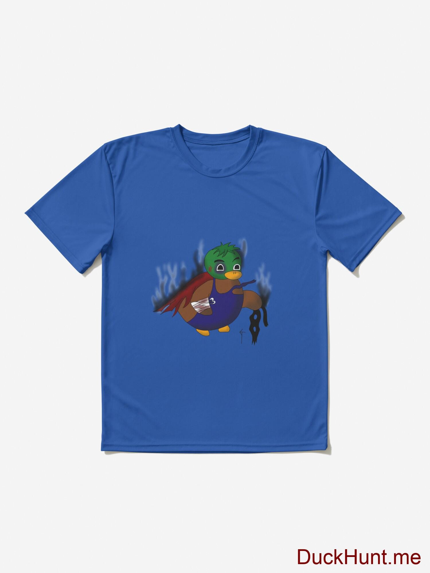 Dead Boss Duck (smoky) Royal Blue Active T-Shirt (Front printed) alternative image 2