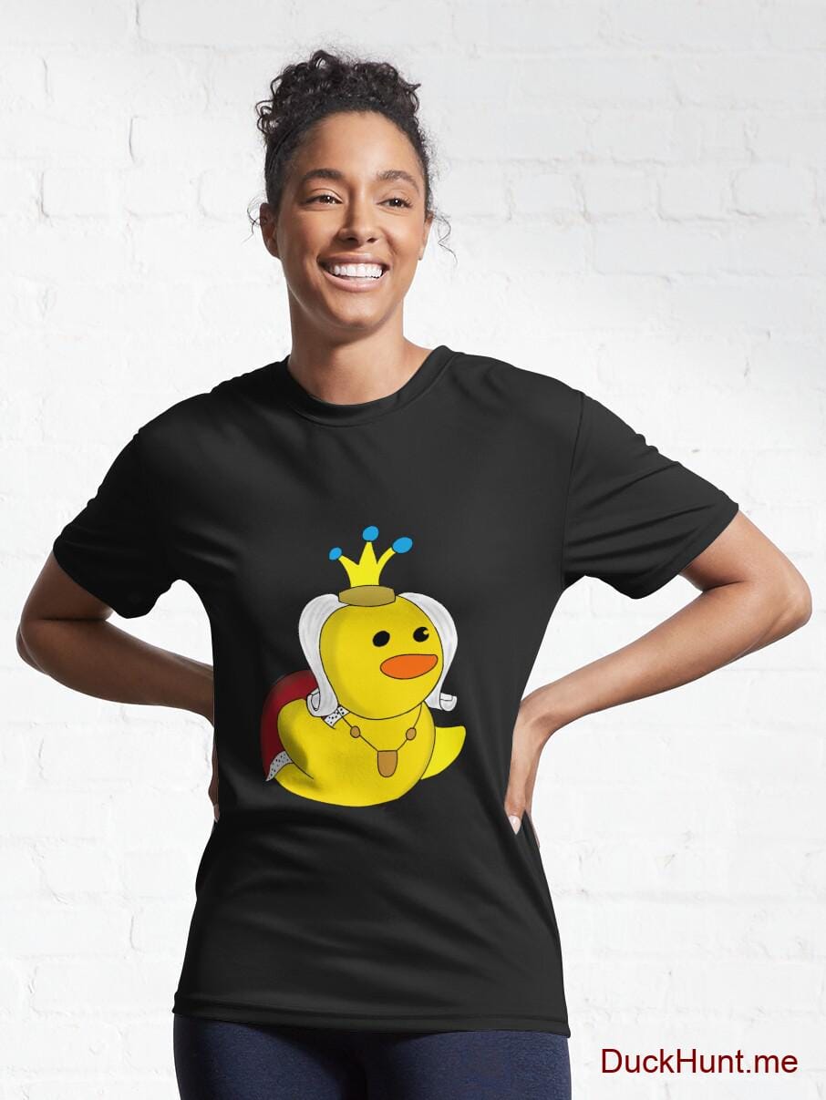 Royal Duck Black Active T-Shirt (Front printed) alternative image 5