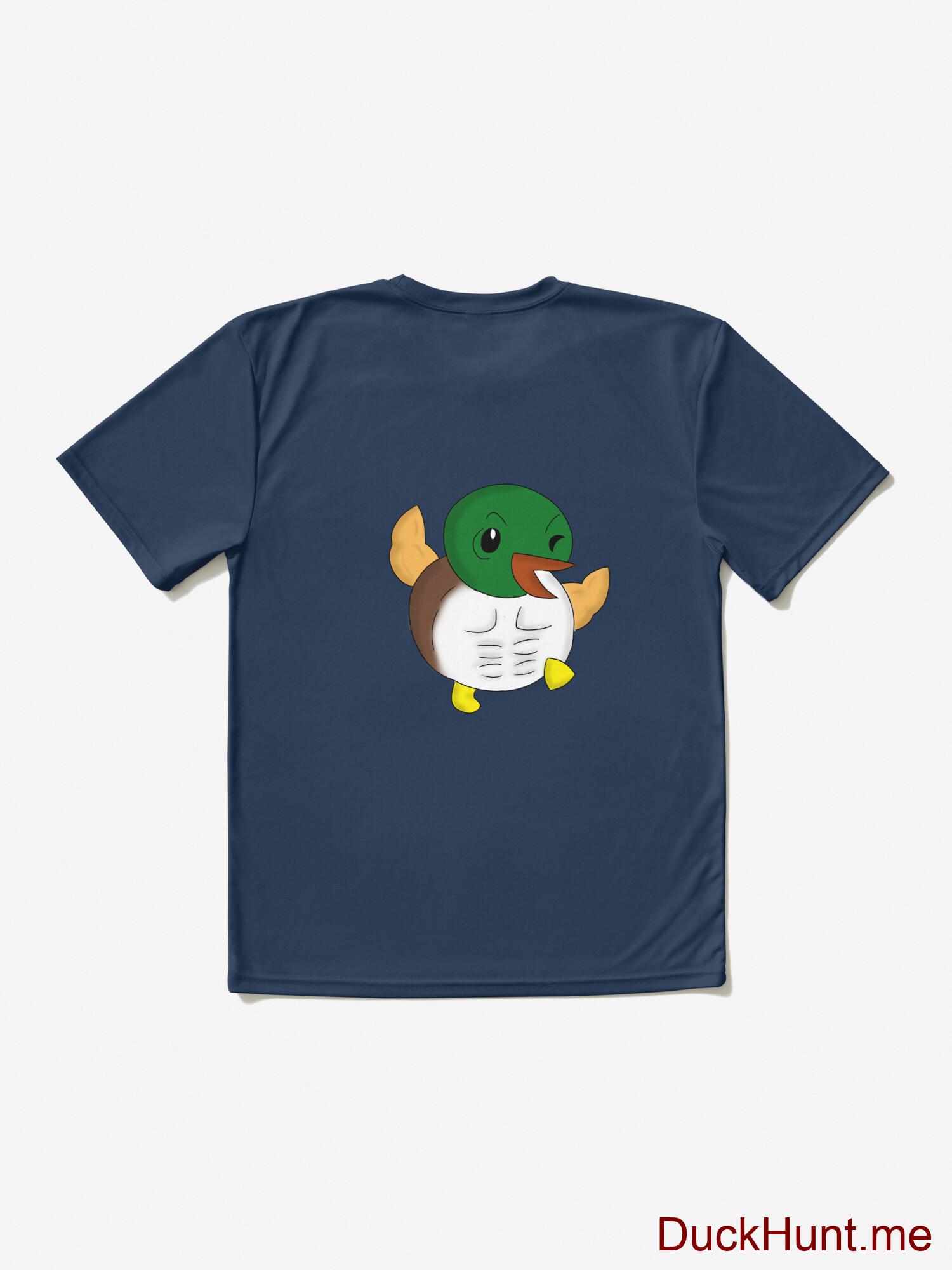 Super duck Navy Active T-Shirt (Back printed) alternative image 1