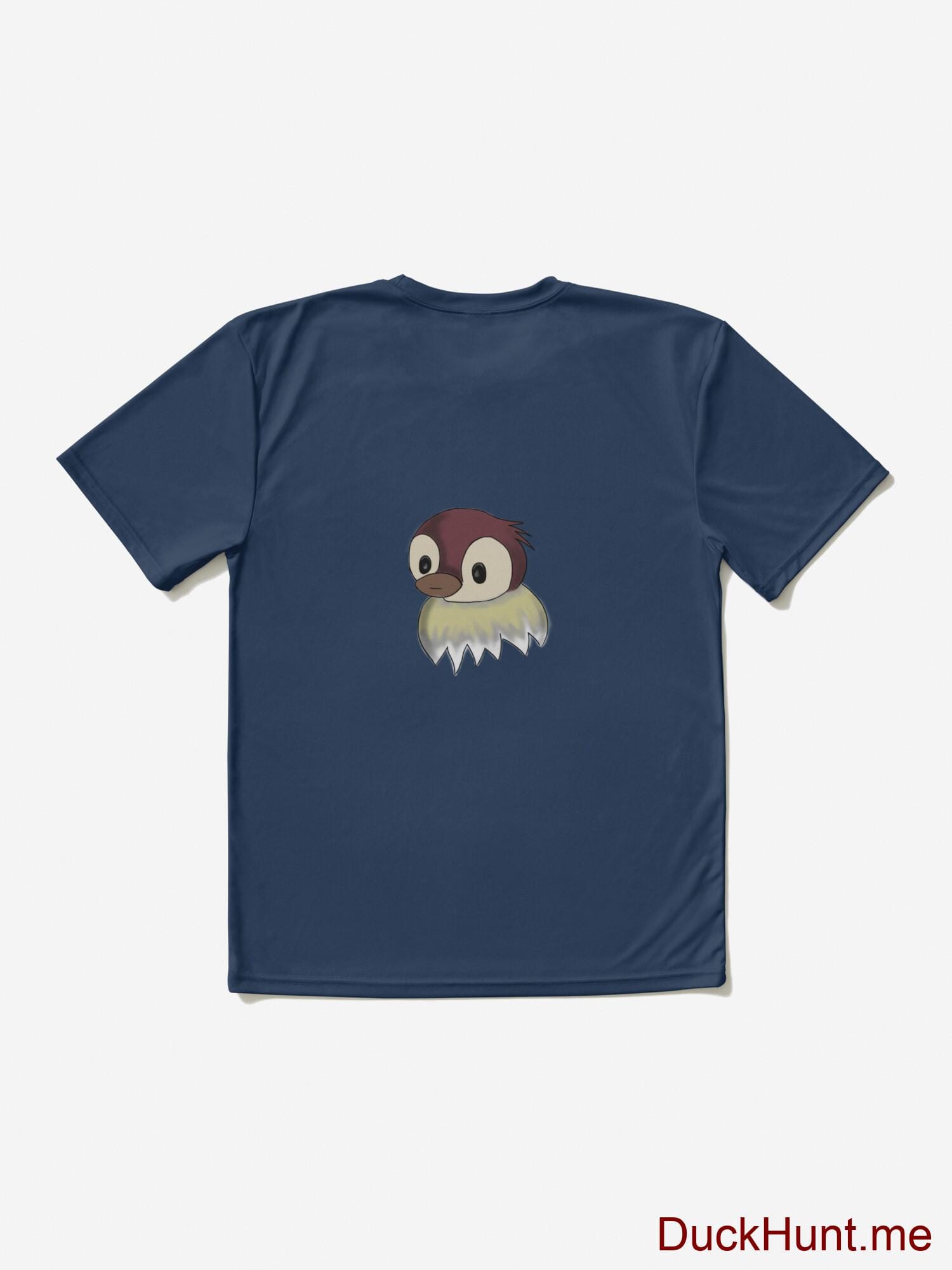 Ghost Duck (fogless) Navy Active T-Shirt (Back printed) alternative image 1