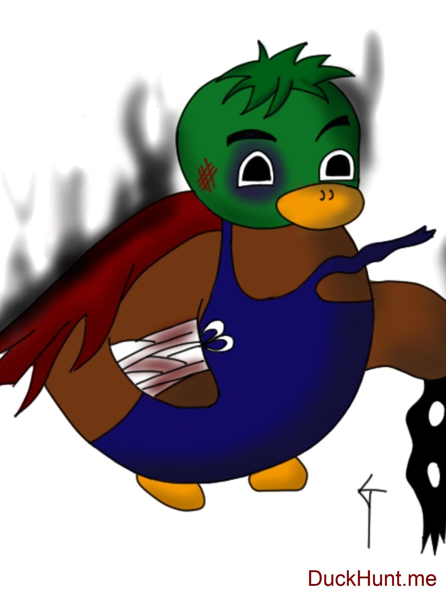 Dead Boss Duck (smoky) Black Chiffon Top alternative image 2