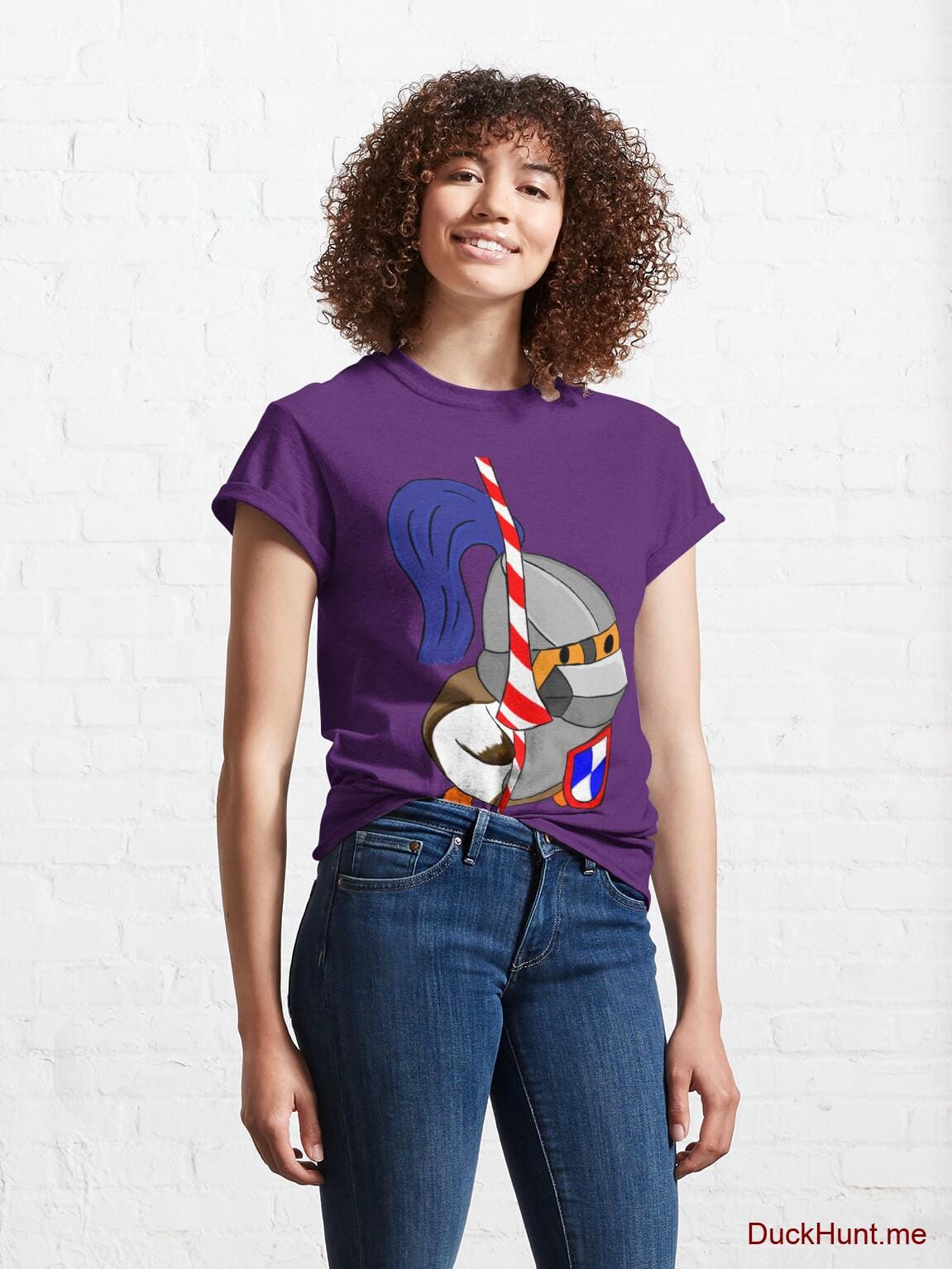 Armored Duck Purple Classic T-Shirt (Front printed) alternative image 3
