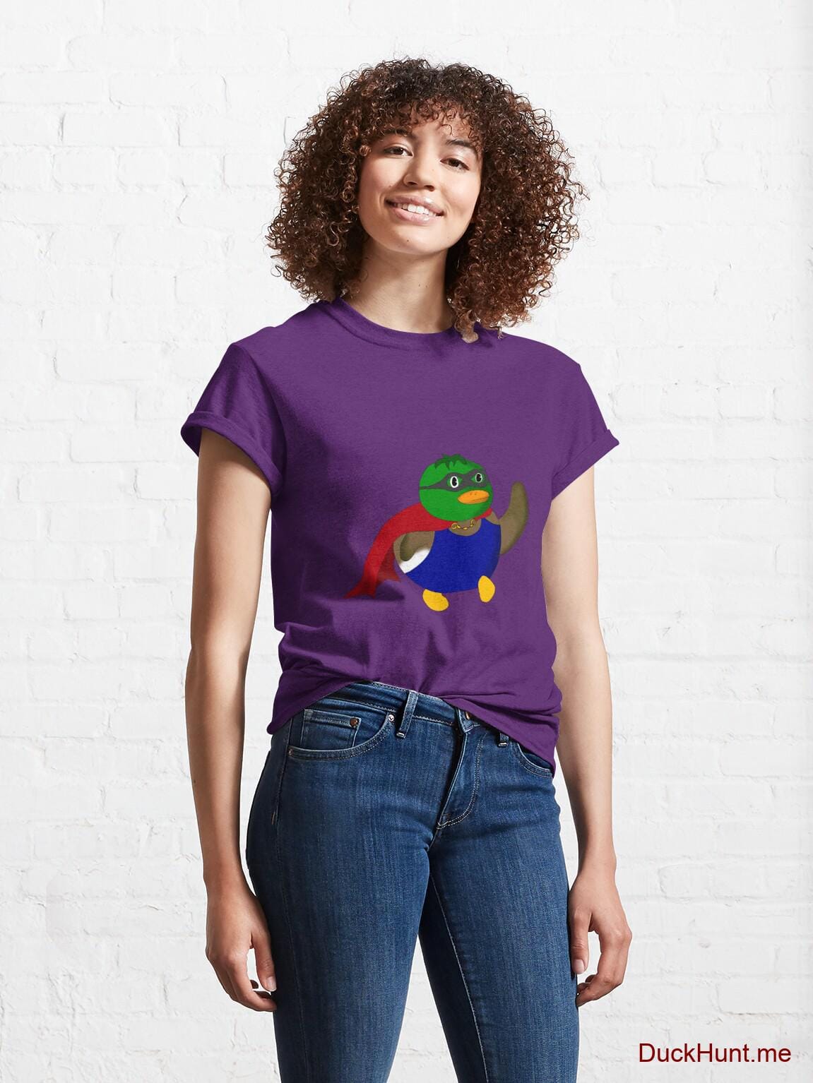 Alive Boss Duck Purple Classic T-Shirt (Front printed) alternative image 3