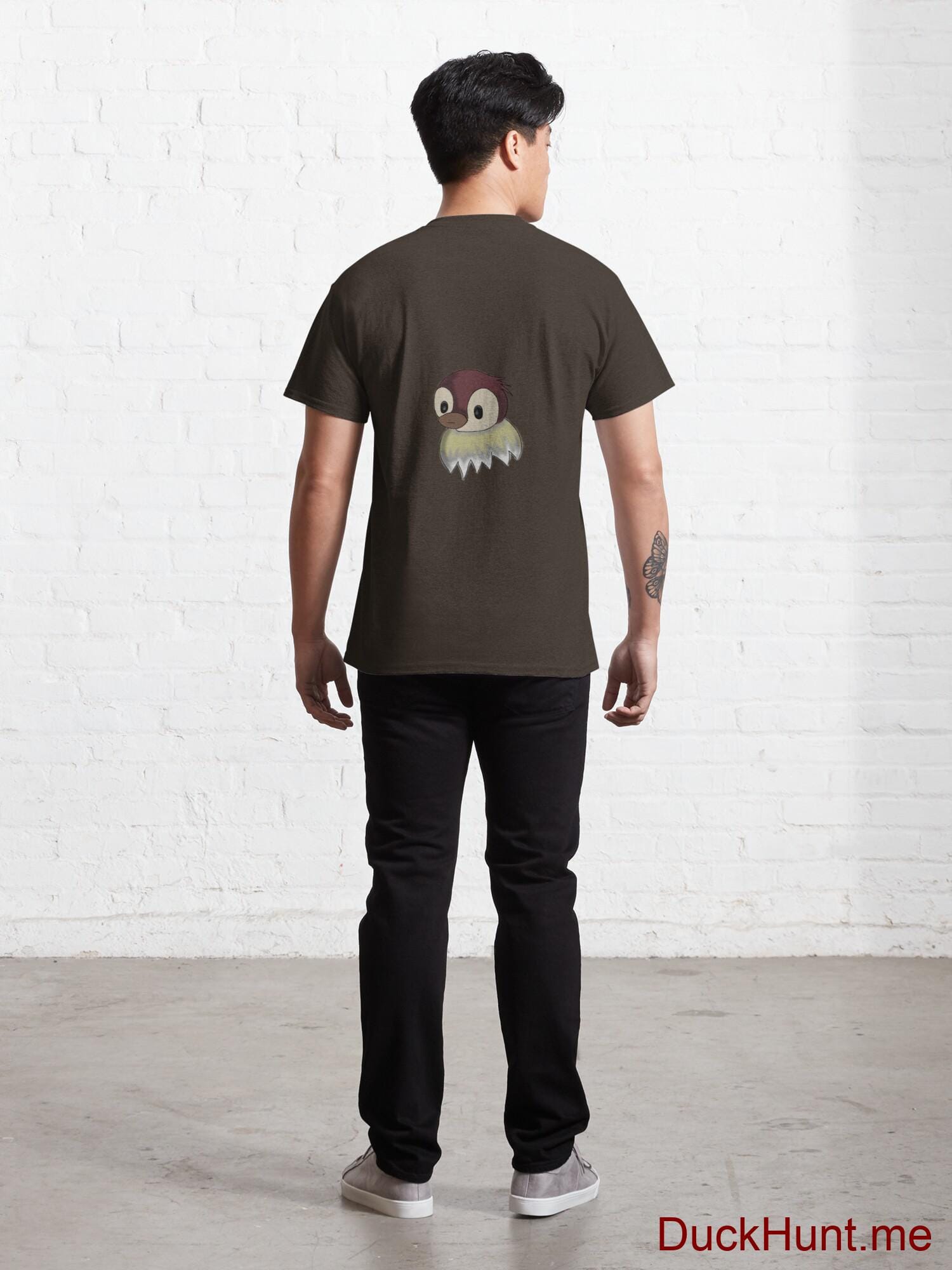 Ghost Duck (fogless) Brown Classic T-Shirt (Back printed) alternative image 3