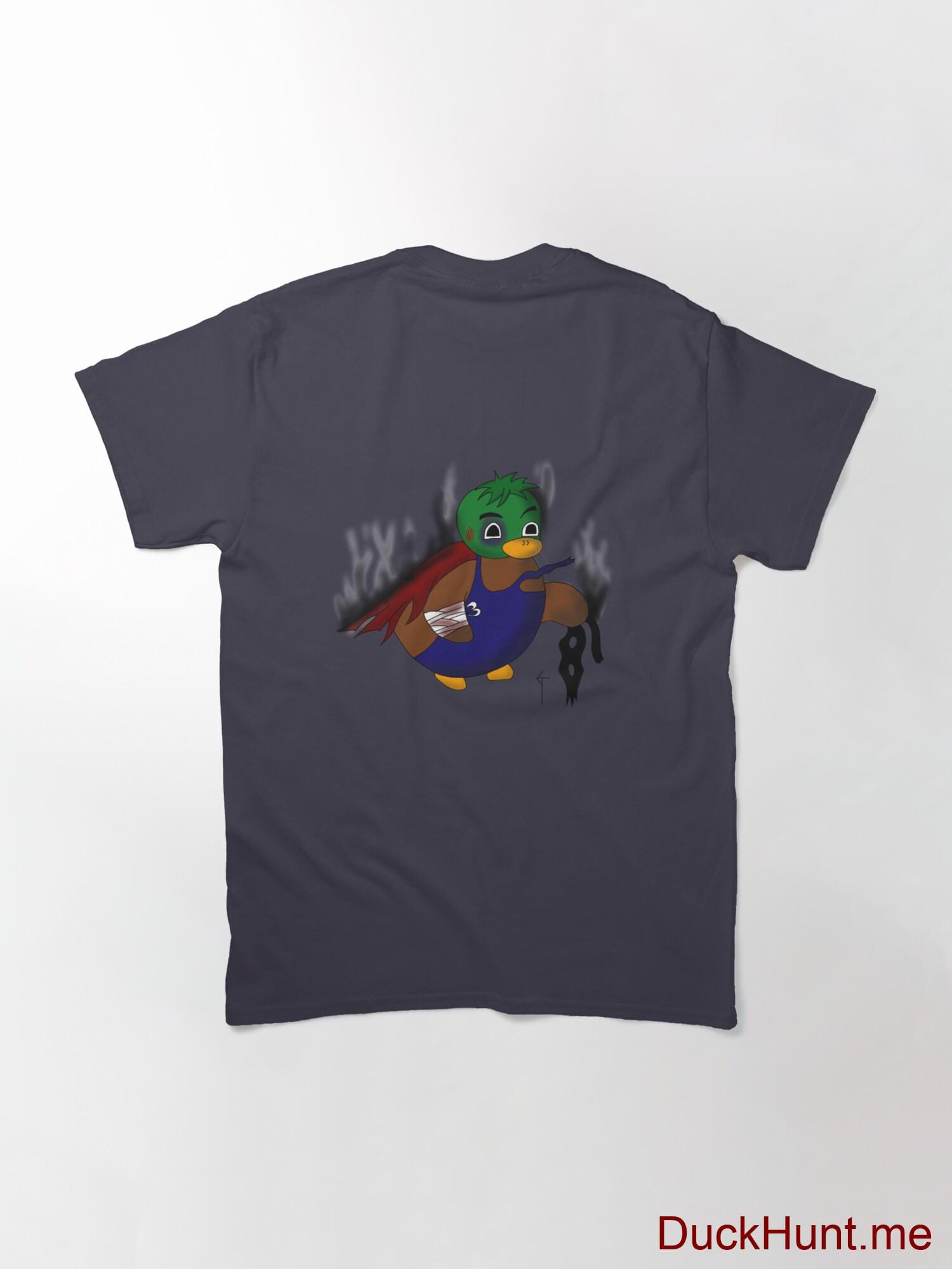 Dead Boss Duck (smoky) Navy Classic T-Shirt (Back printed) alternative image 1