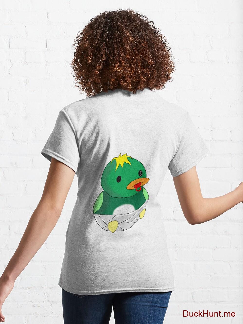 Baby duck White Classic T-Shirt (Back printed) alternative image 4