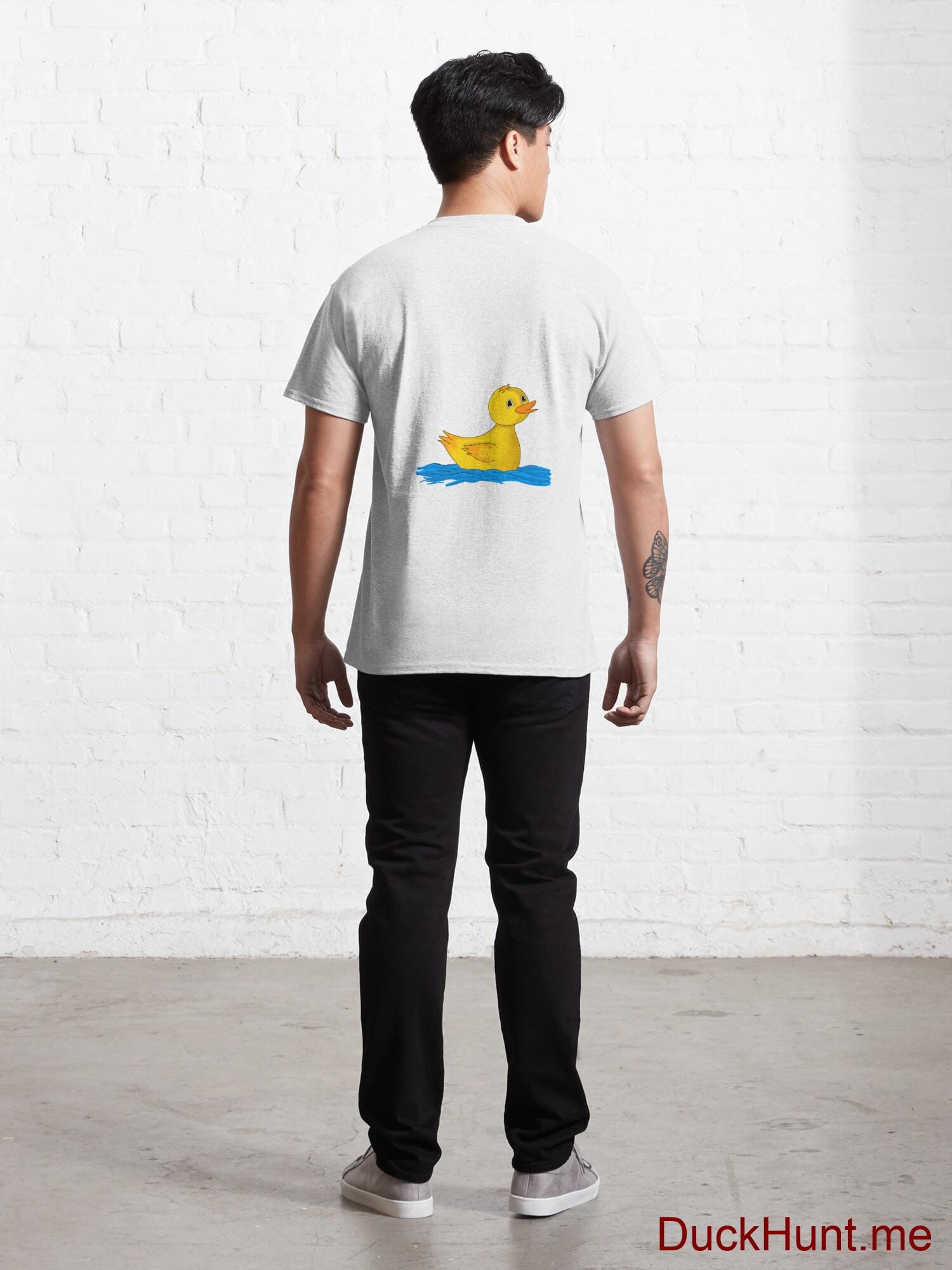 Plastic Duck White Classic T-Shirt (Back printed) alternative image 3