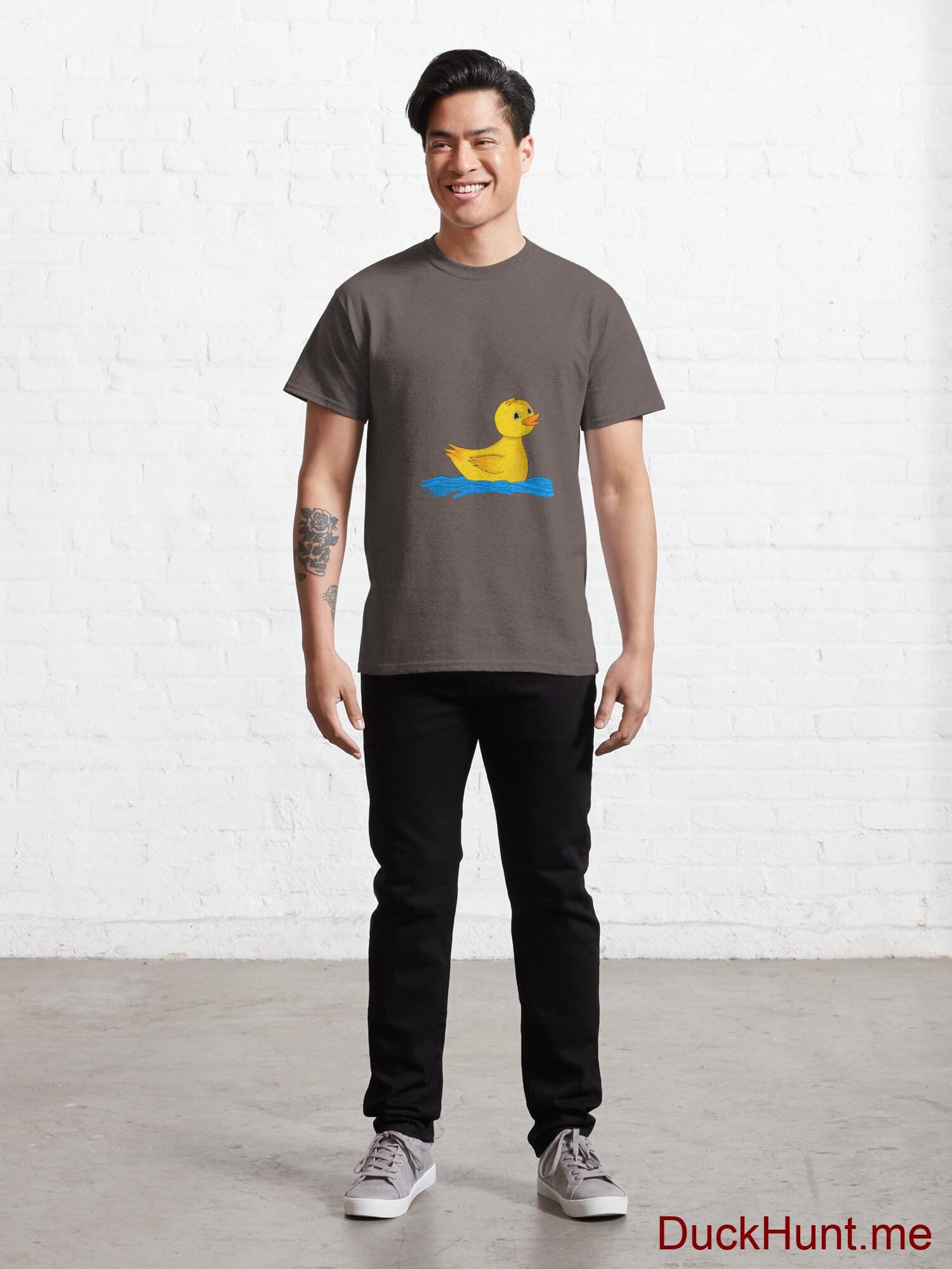 Plastic Duck Dark Grey Classic T-Shirt (Front printed) alternative image 6