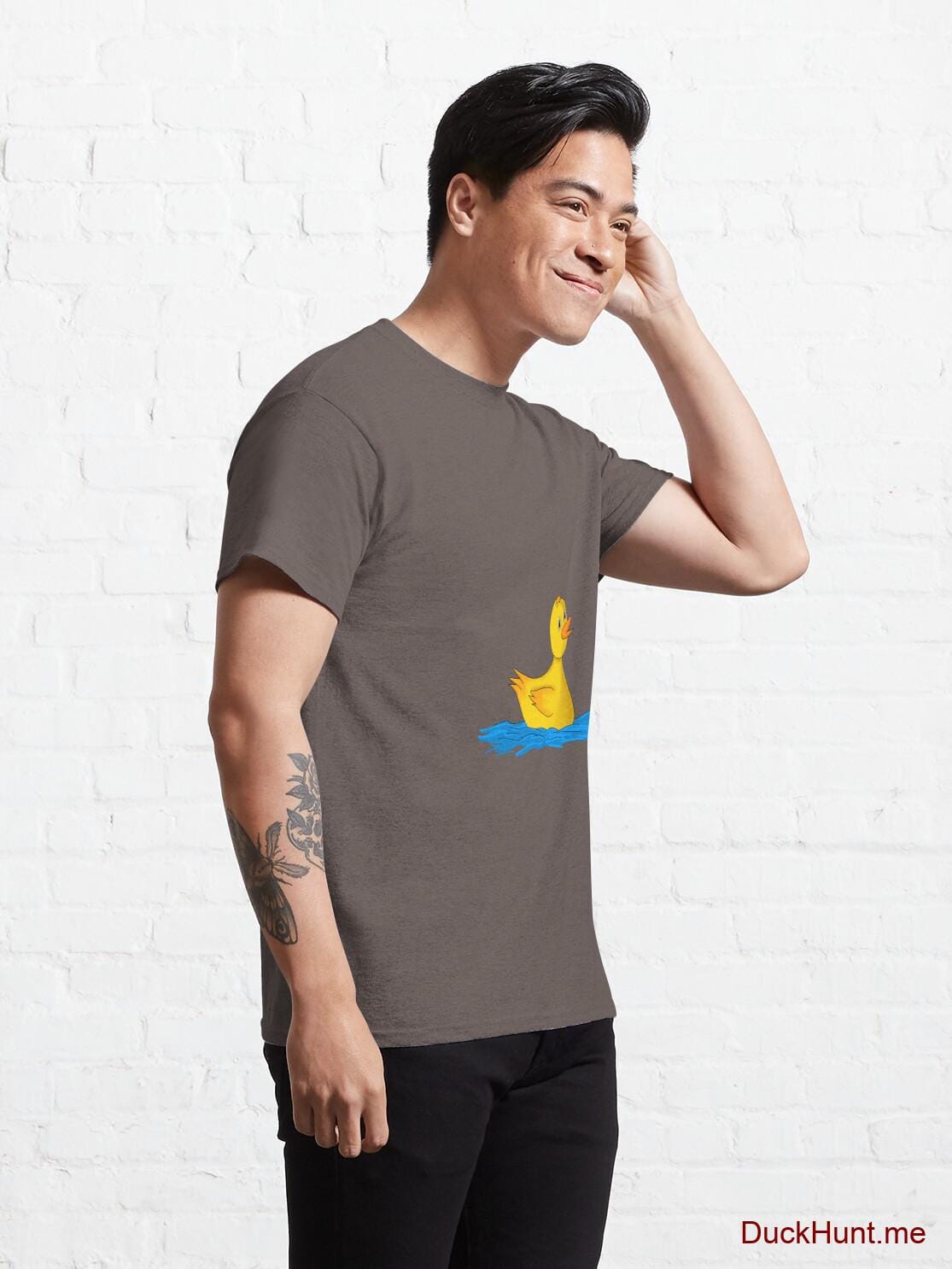 Plastic Duck Dark Grey Classic T-Shirt (Front printed) alternative image 4