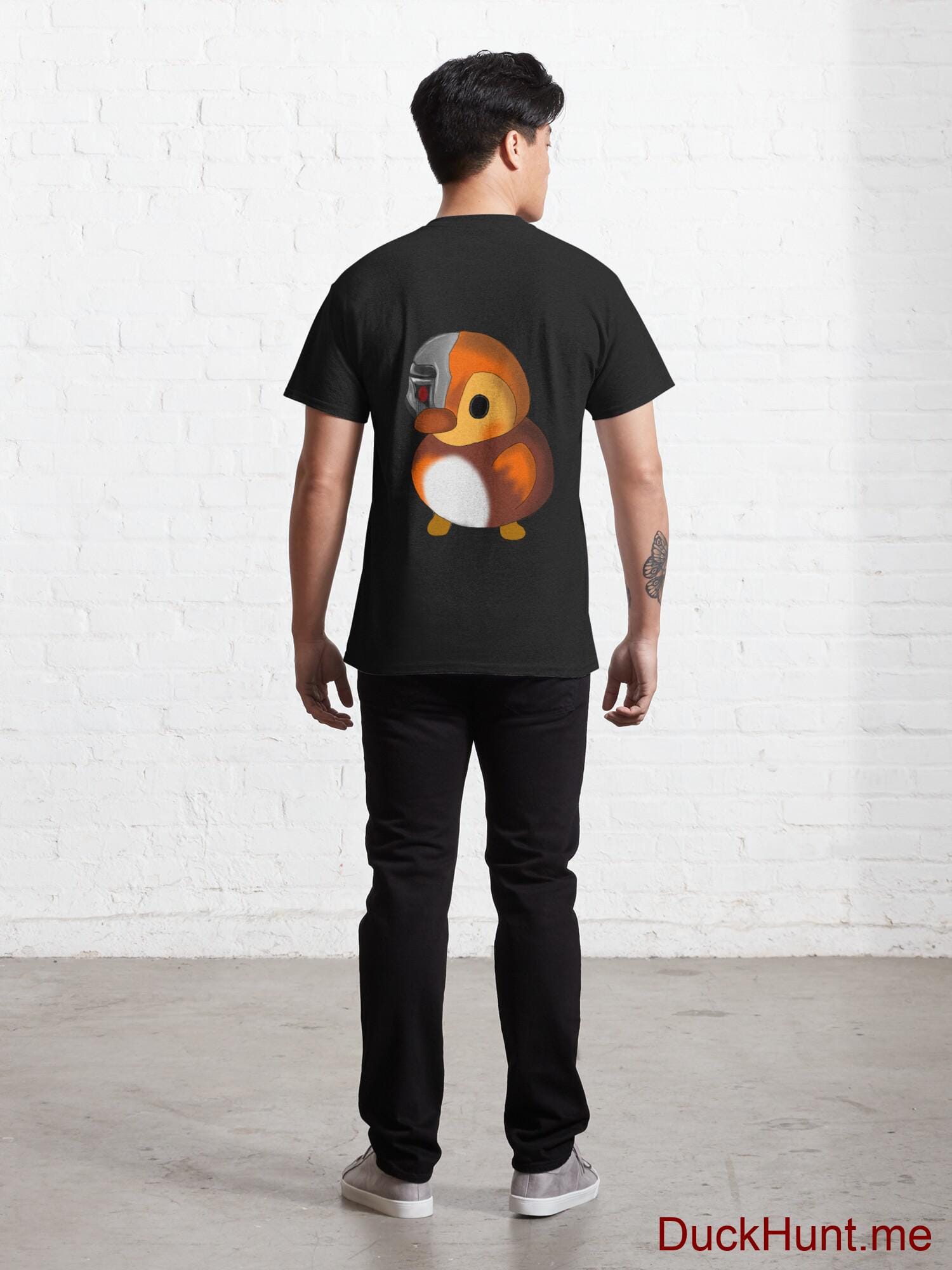 Mechanical Duck Black Classic T-Shirt (Back printed) alternative image 3