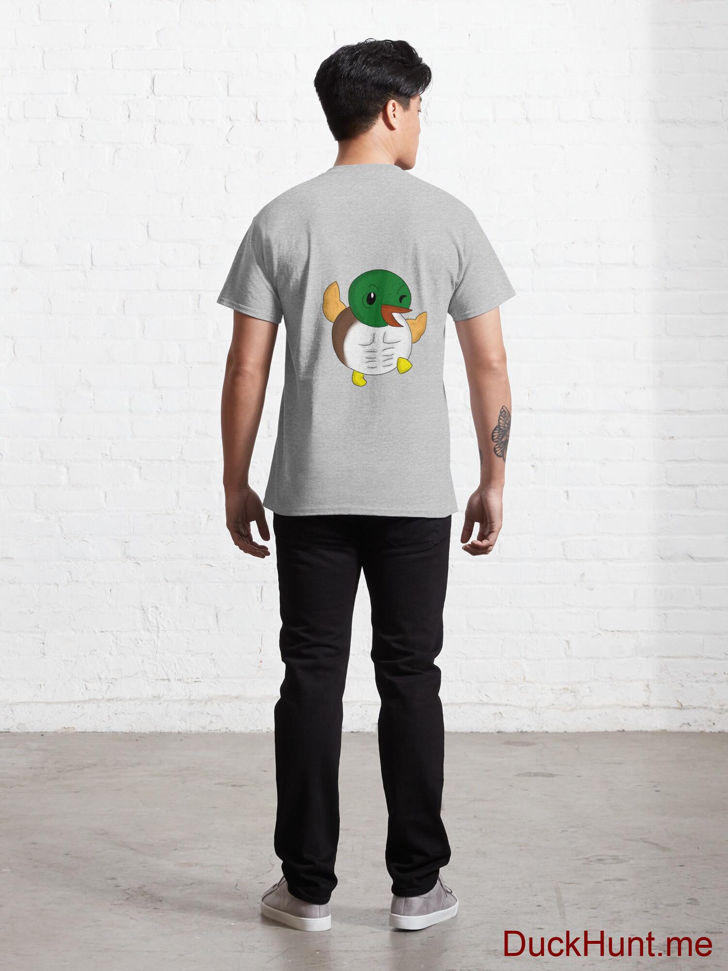 Super duck Heather Grey Classic T-Shirt (Back printed) alternative image 3