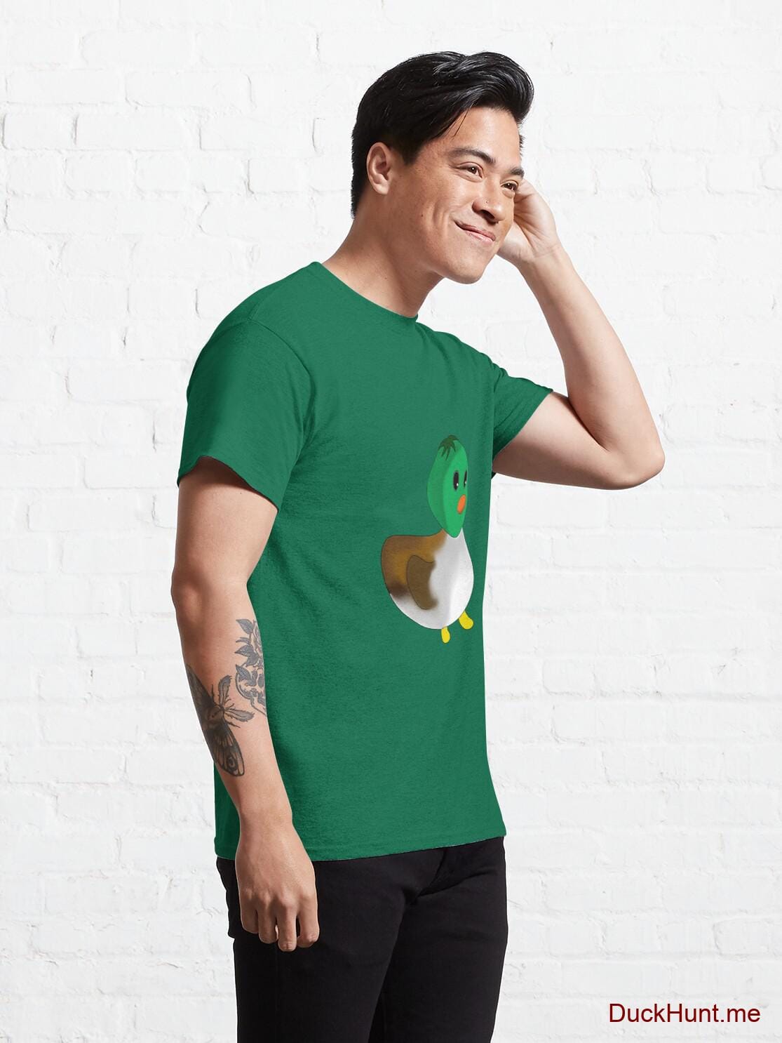 Normal Duck Green Classic T-Shirt (Front printed) alternative image 4