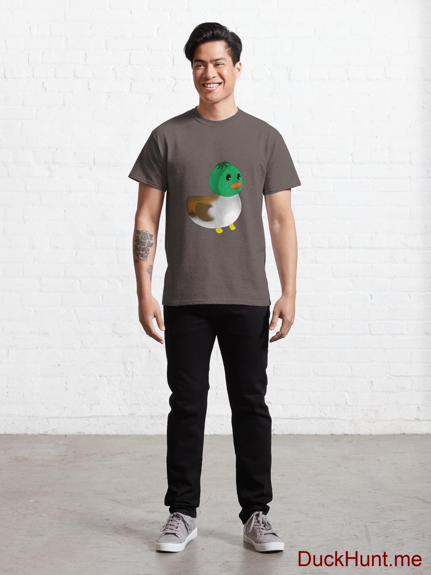 Normal Duck Dark Grey Classic T-Shirt (Front printed) alternative image 6