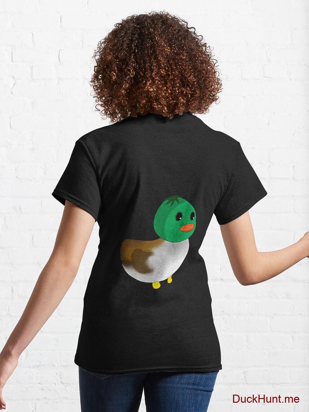 Normal Duck Black Classic T-Shirt (Back printed) alternative image 4