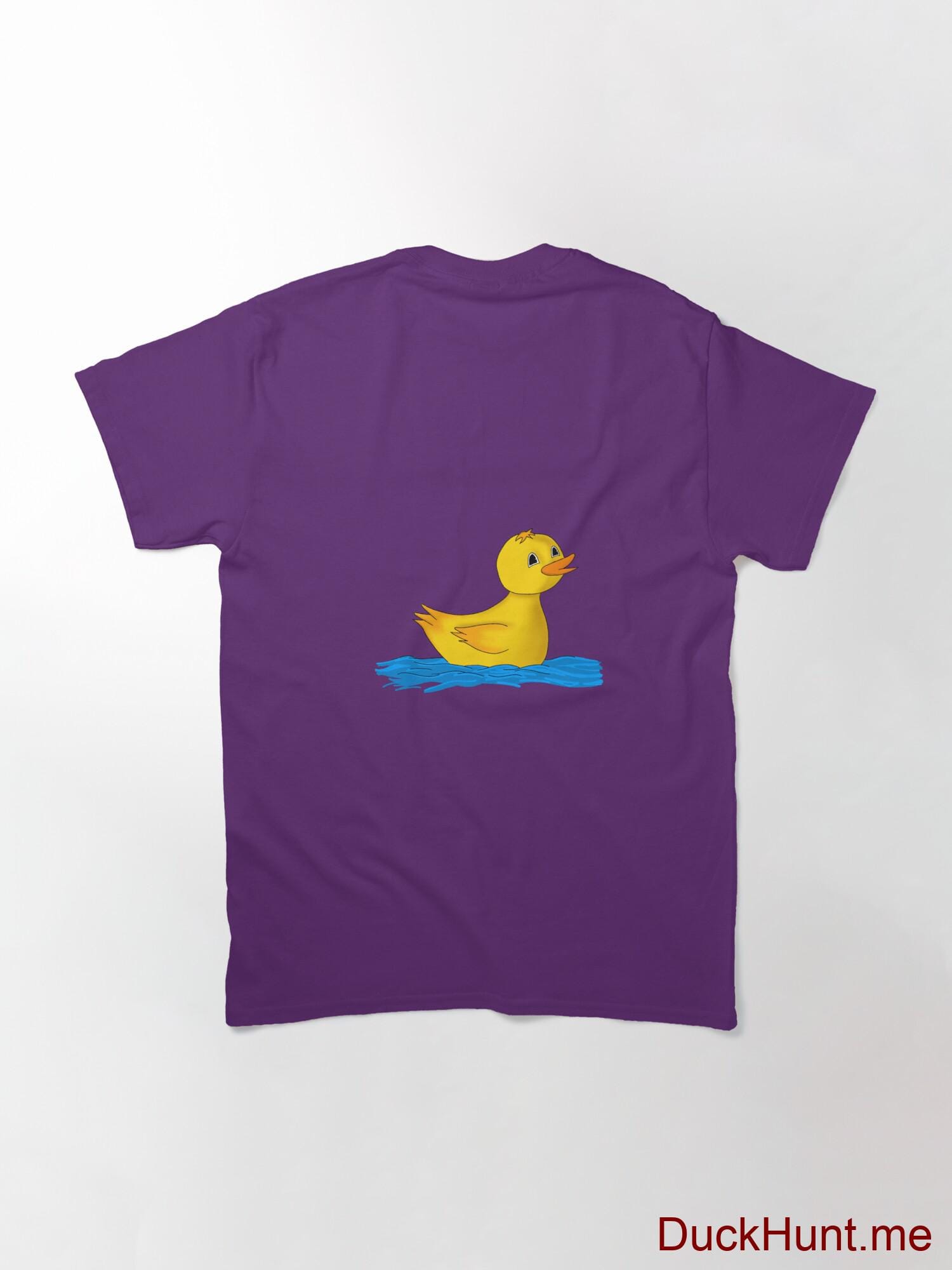 Plastic Duck Purple Classic T-Shirt (Back printed) alternative image 1