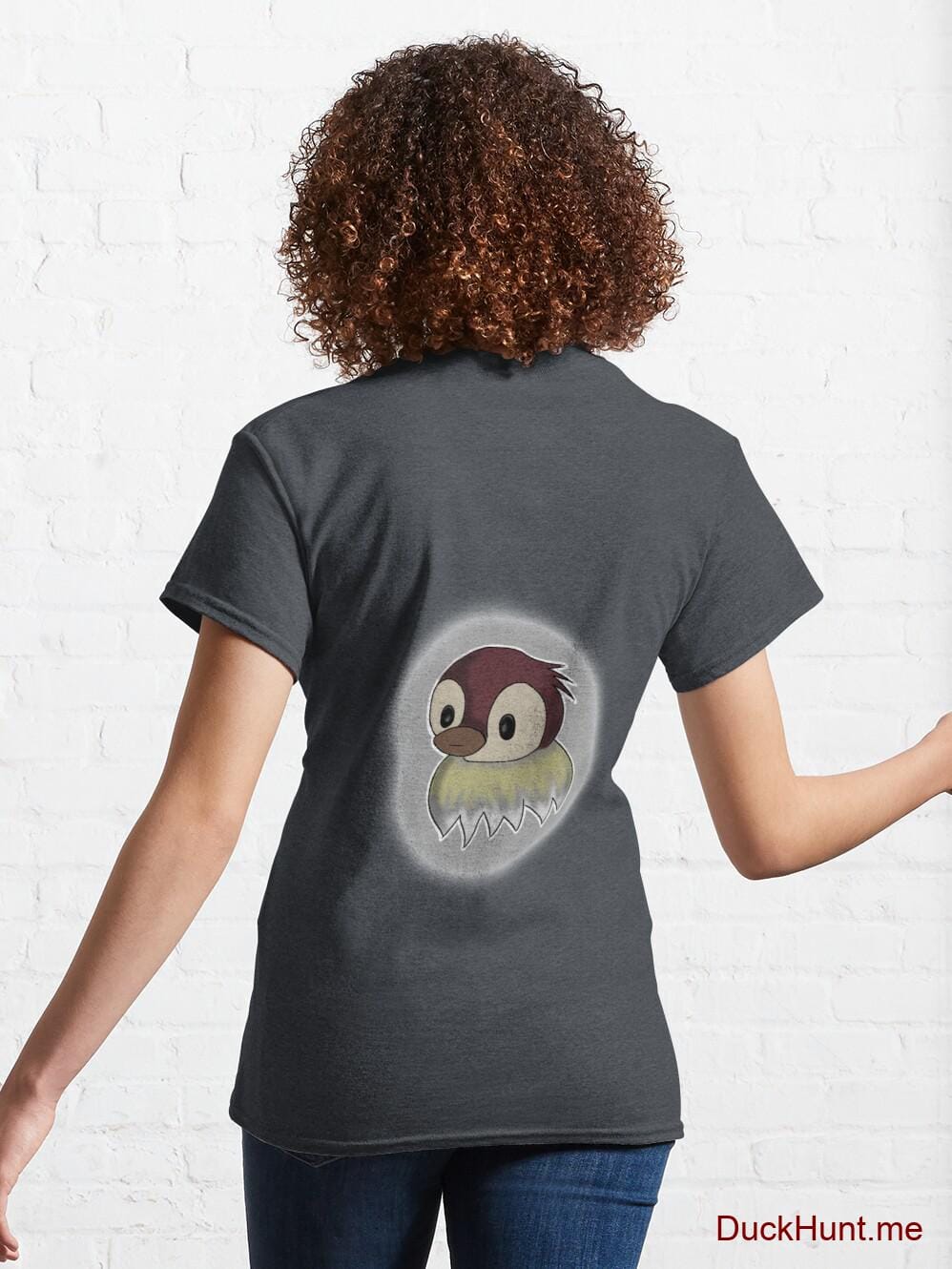 Ghost Duck (foggy) Denim Heather Classic T-Shirt (Back printed) alternative image 4
