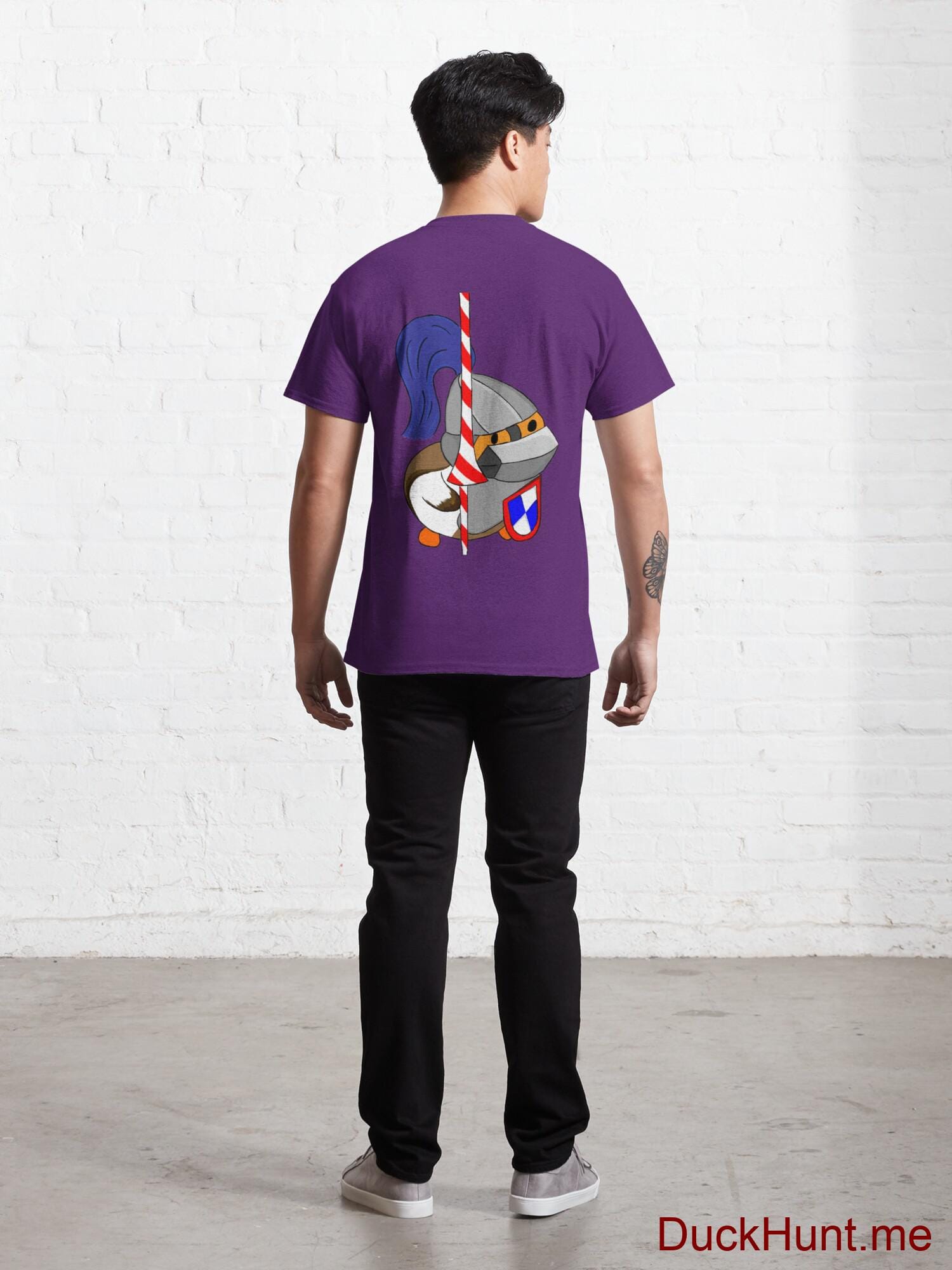 Armored Duck Purple Classic T-Shirt (Back printed) alternative image 3