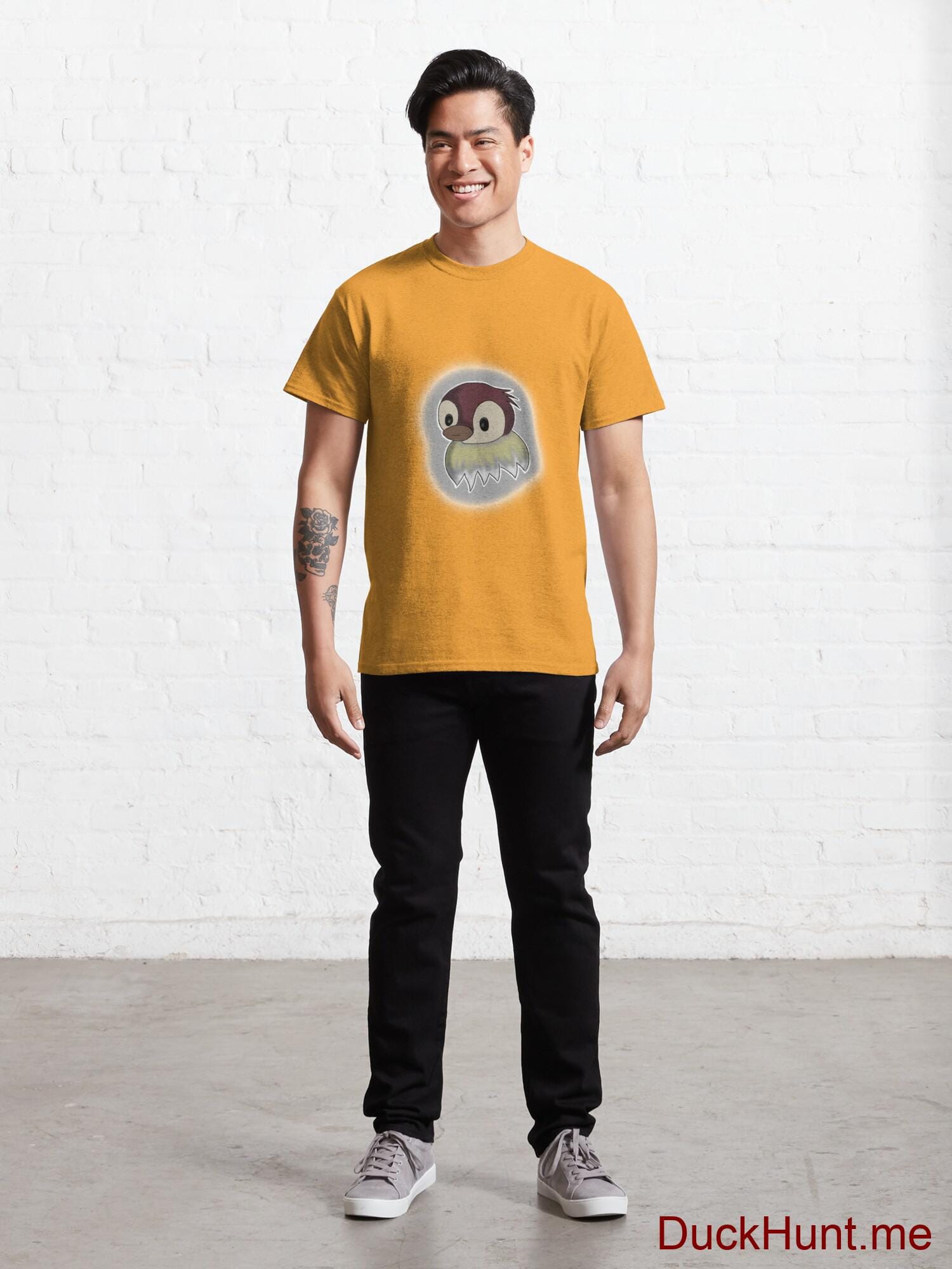 Ghost Duck (foggy) Gold Classic T-Shirt (Front printed) alternative image 6