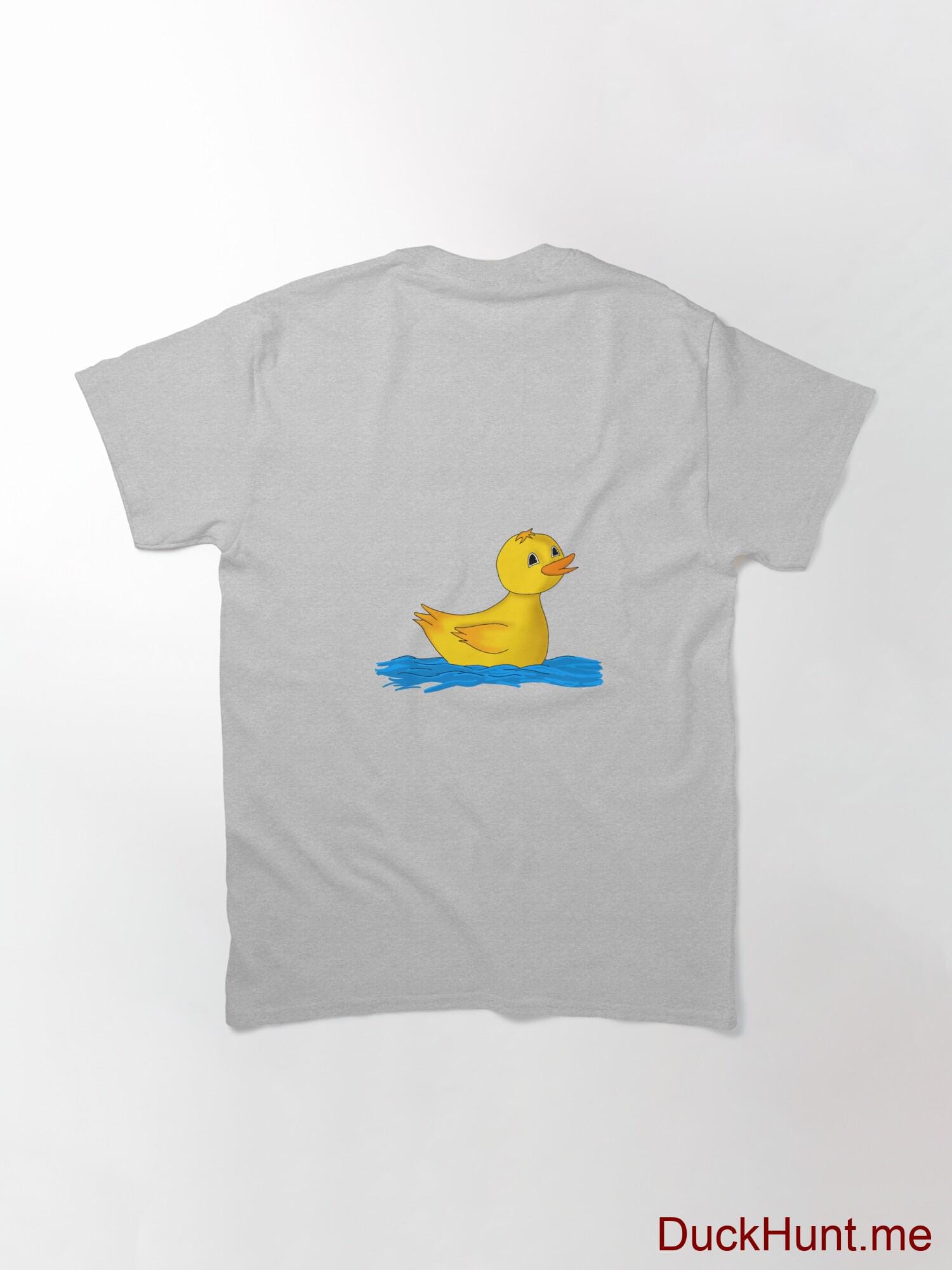 Plastic Duck Heather Grey Classic T-Shirt (Back printed) alternative image 1