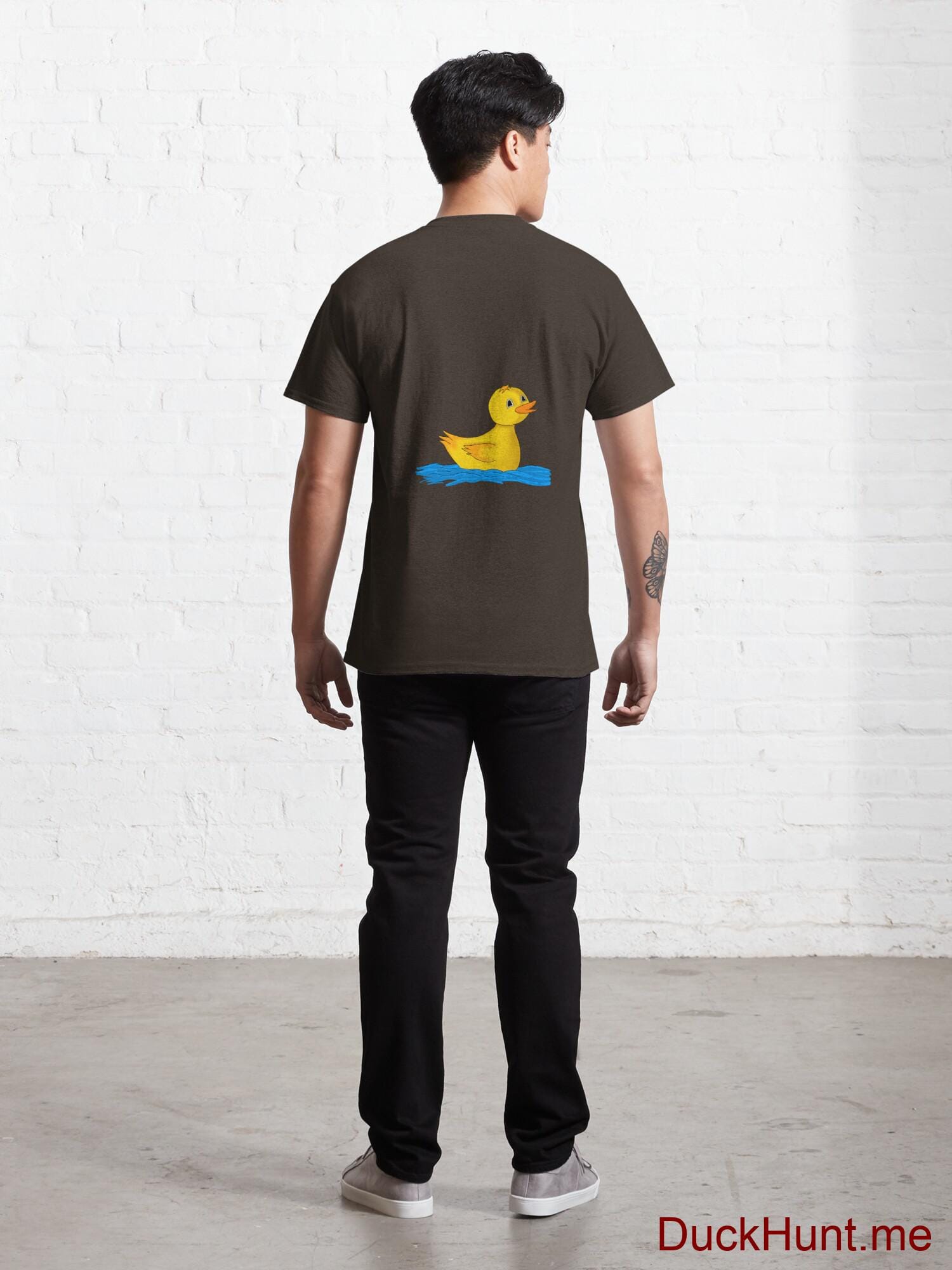 Plastic Duck Brown Classic T-Shirt (Back printed) alternative image 3