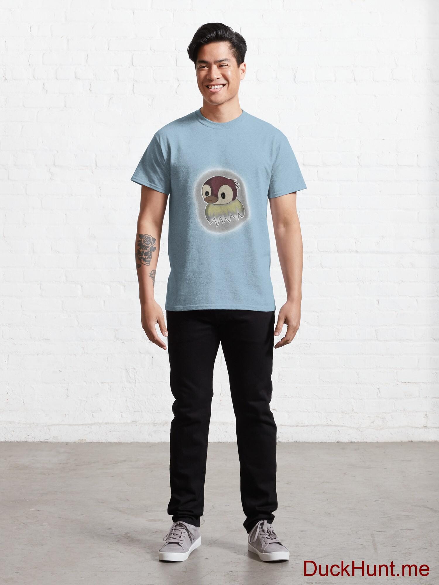 Ghost Duck (foggy) Light Blue Classic T-Shirt (Front printed) alternative image 6