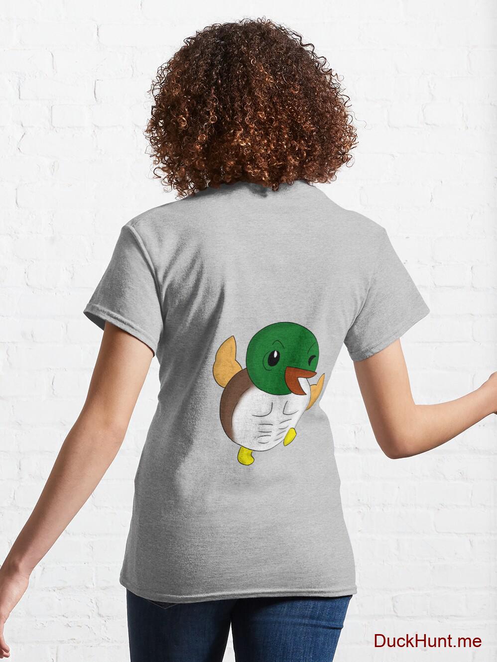 Super duck Heather Grey Classic T-Shirt (Back printed) alternative image 4