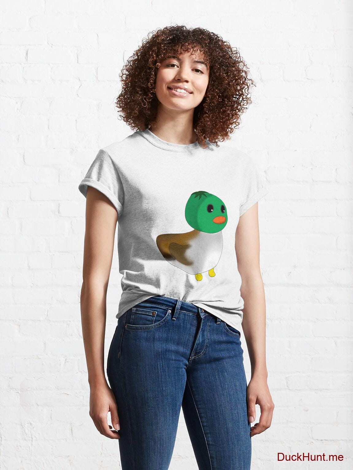 Normal Duck White Classic T-Shirt (Front printed) alternative image 3