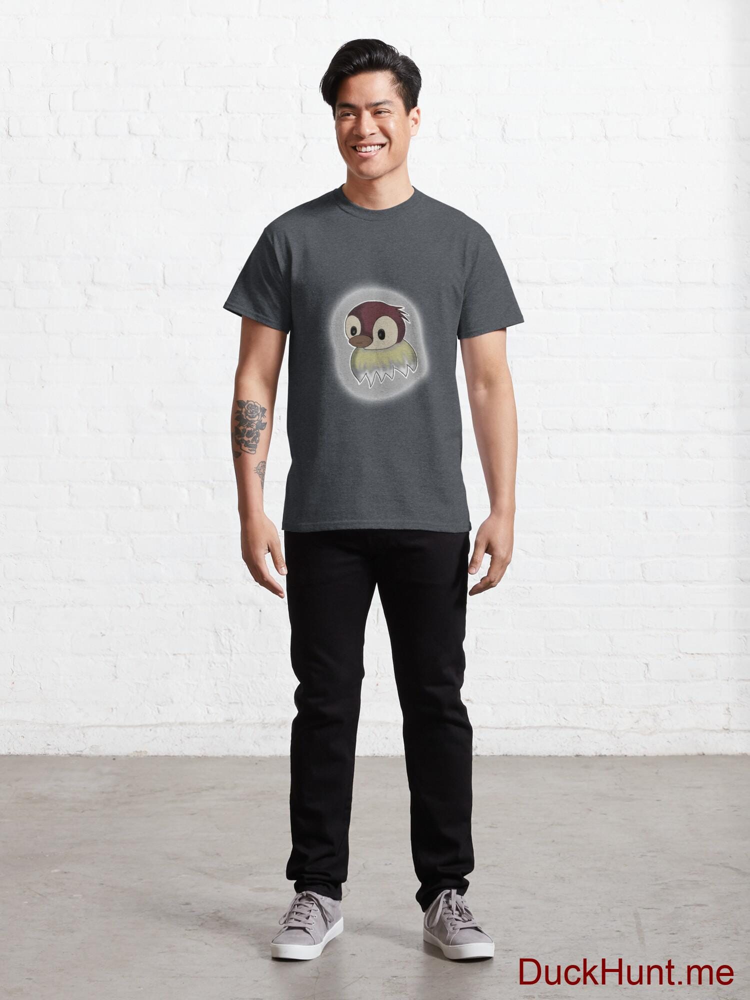 Ghost Duck (foggy) Denim Heather Classic T-Shirt (Front printed) alternative image 6
