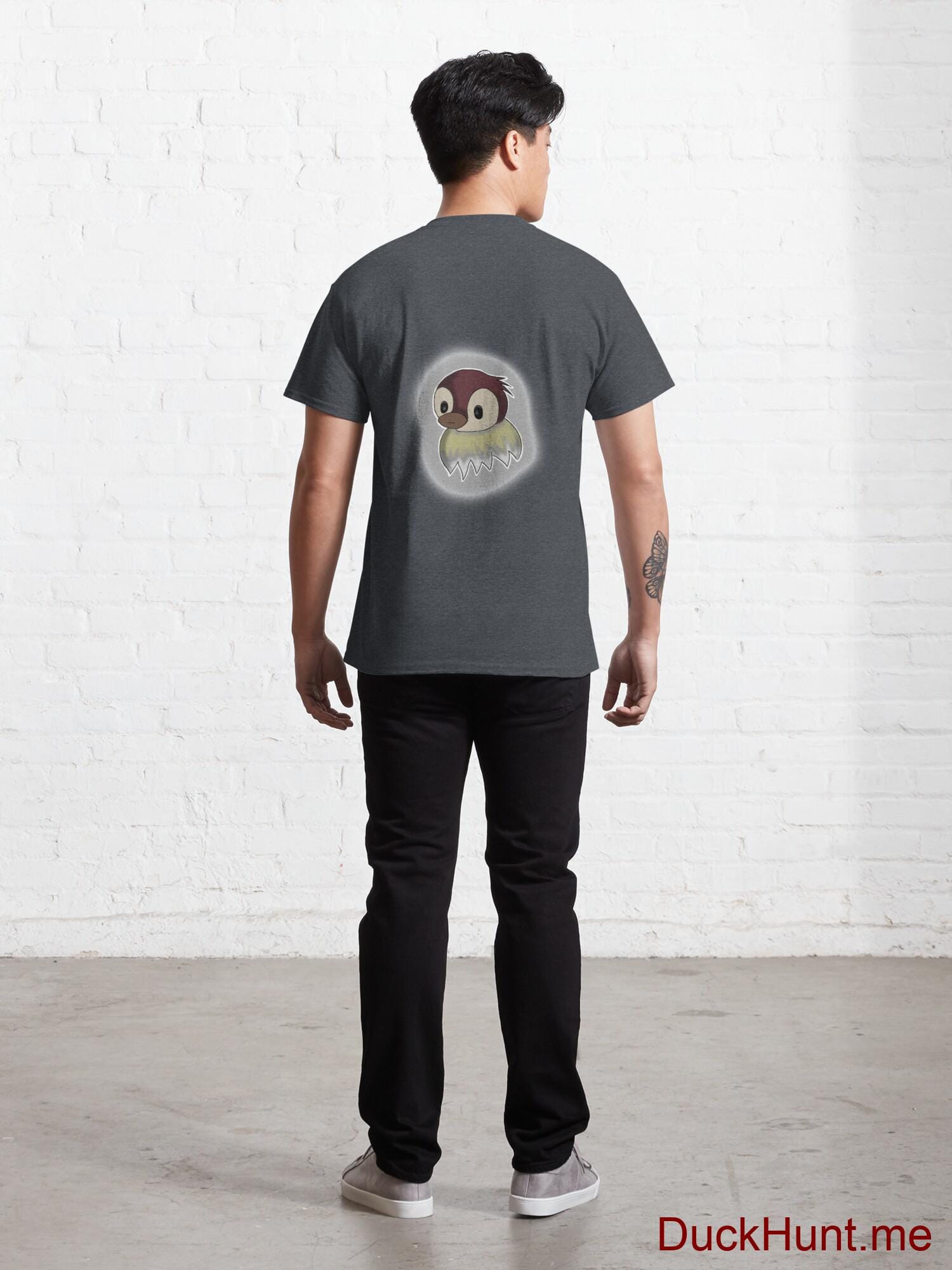 Ghost Duck (foggy) Denim Heather Classic T-Shirt (Back printed) alternative image 3