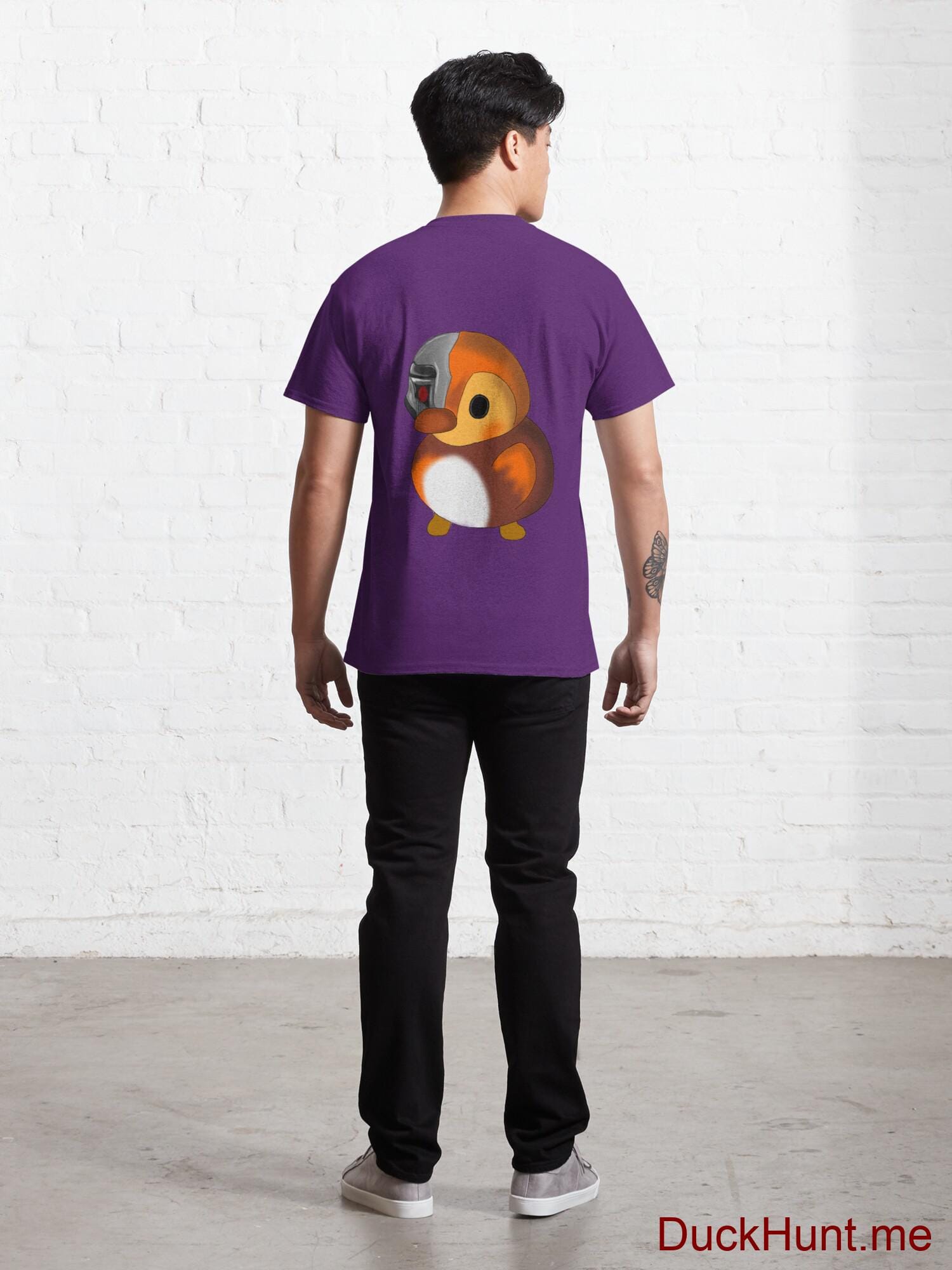 Mechanical Duck Purple Classic T-Shirt (Back printed) alternative image 3