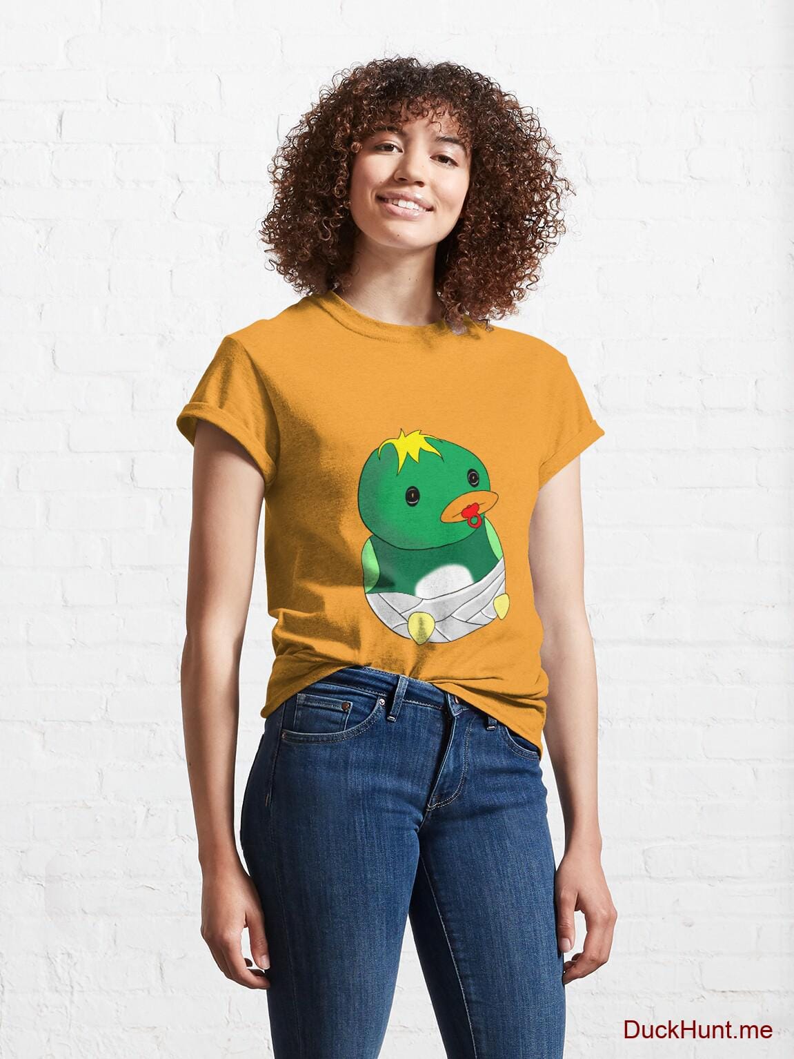 Baby duck Gold Classic T-Shirt (Front printed) alternative image 3