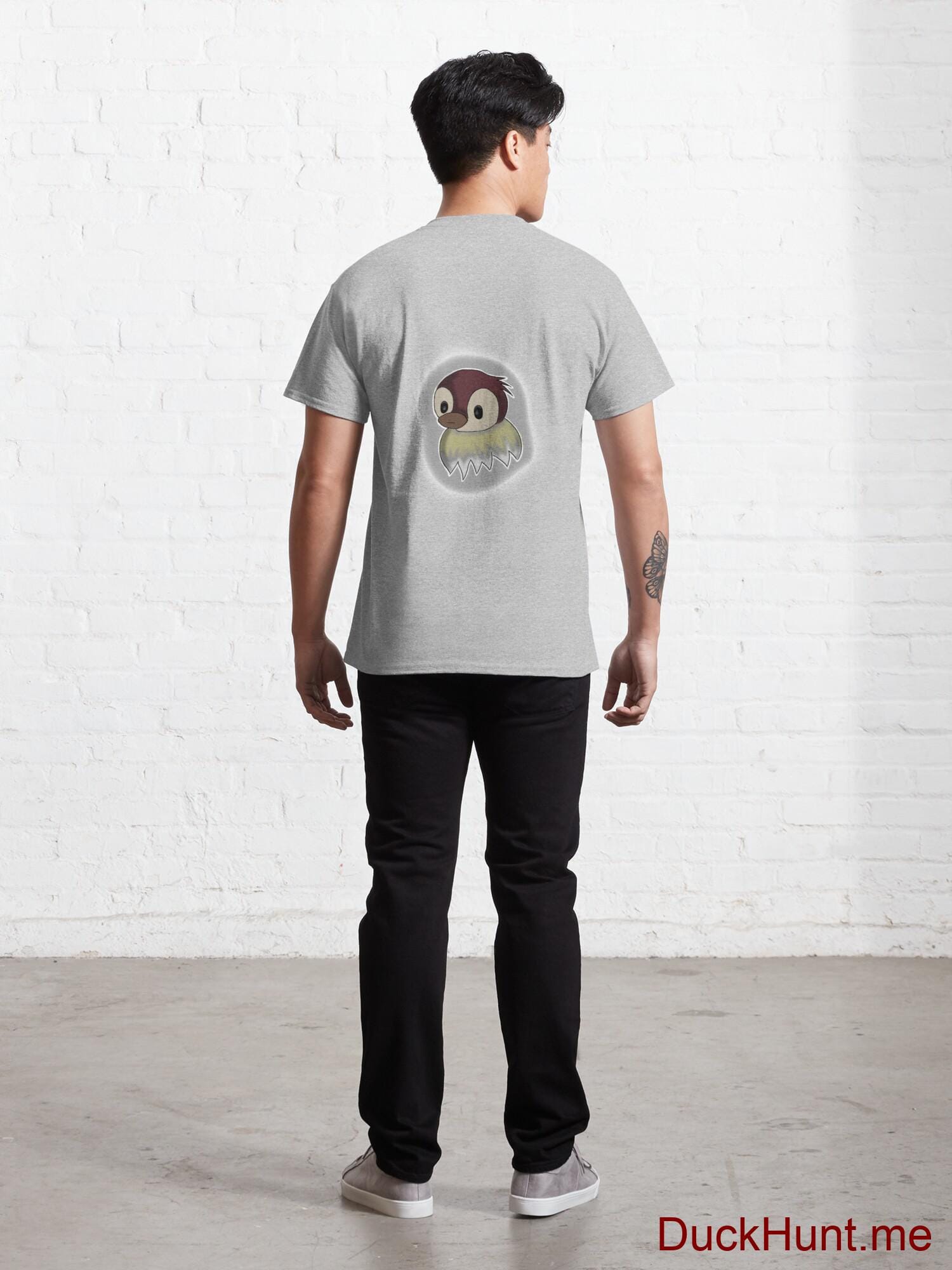 Ghost Duck (foggy) Heather Grey Classic T-Shirt (Back printed) alternative image 3